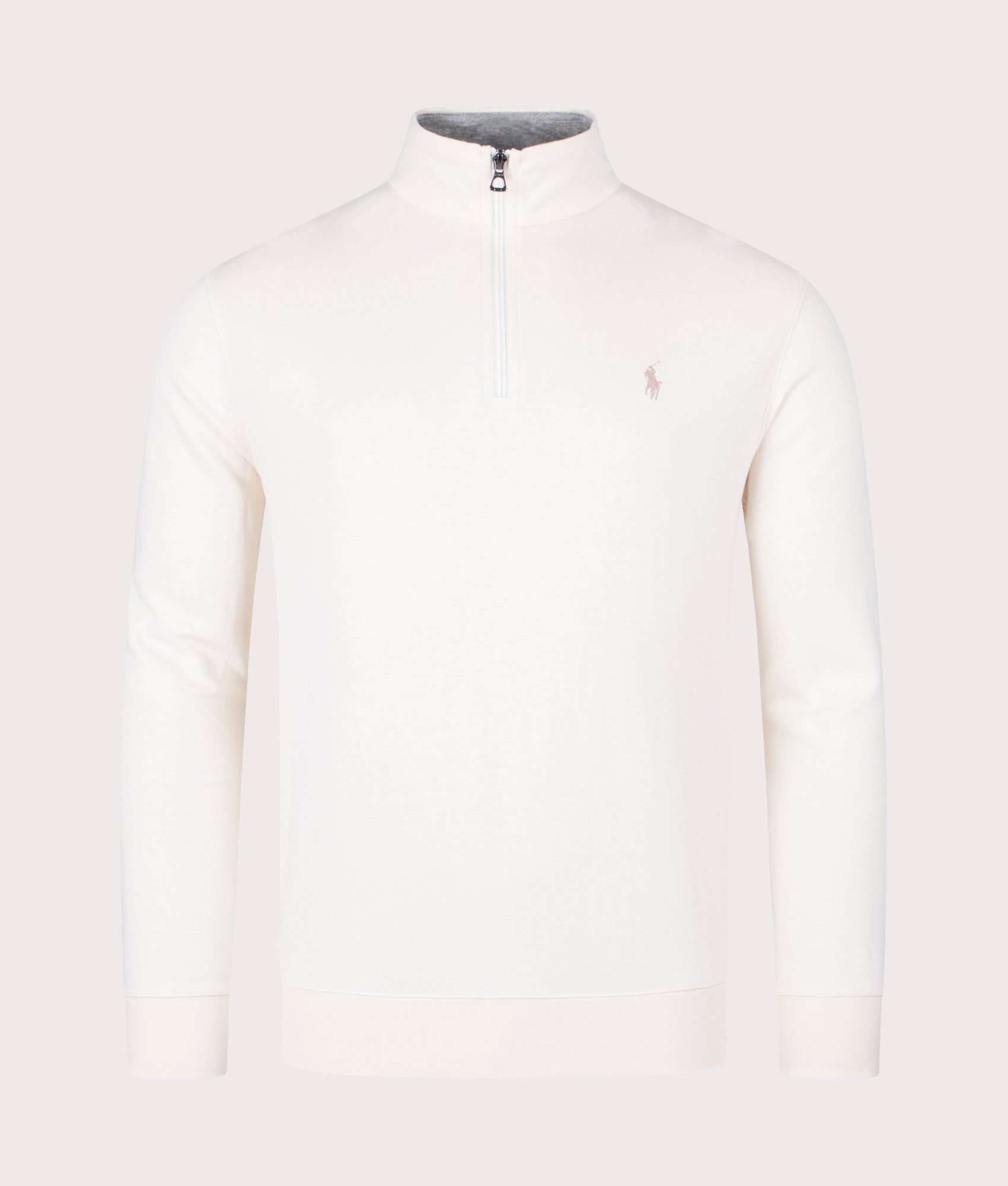 Polo Ralph Lauren Mens Quarter Zip Sweatshirt - Colour: 049 Guide Cream - Size: XL