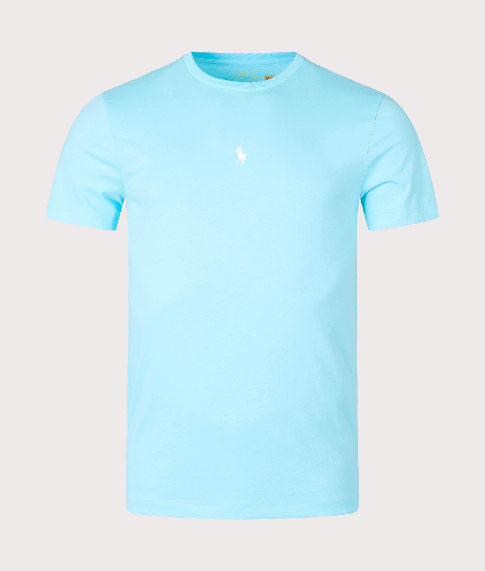 Polo Ralph Lauren Mens Custom Slim Fit Jersey T-Shirt - Colour: 037 Hammond Blue - Size: Large