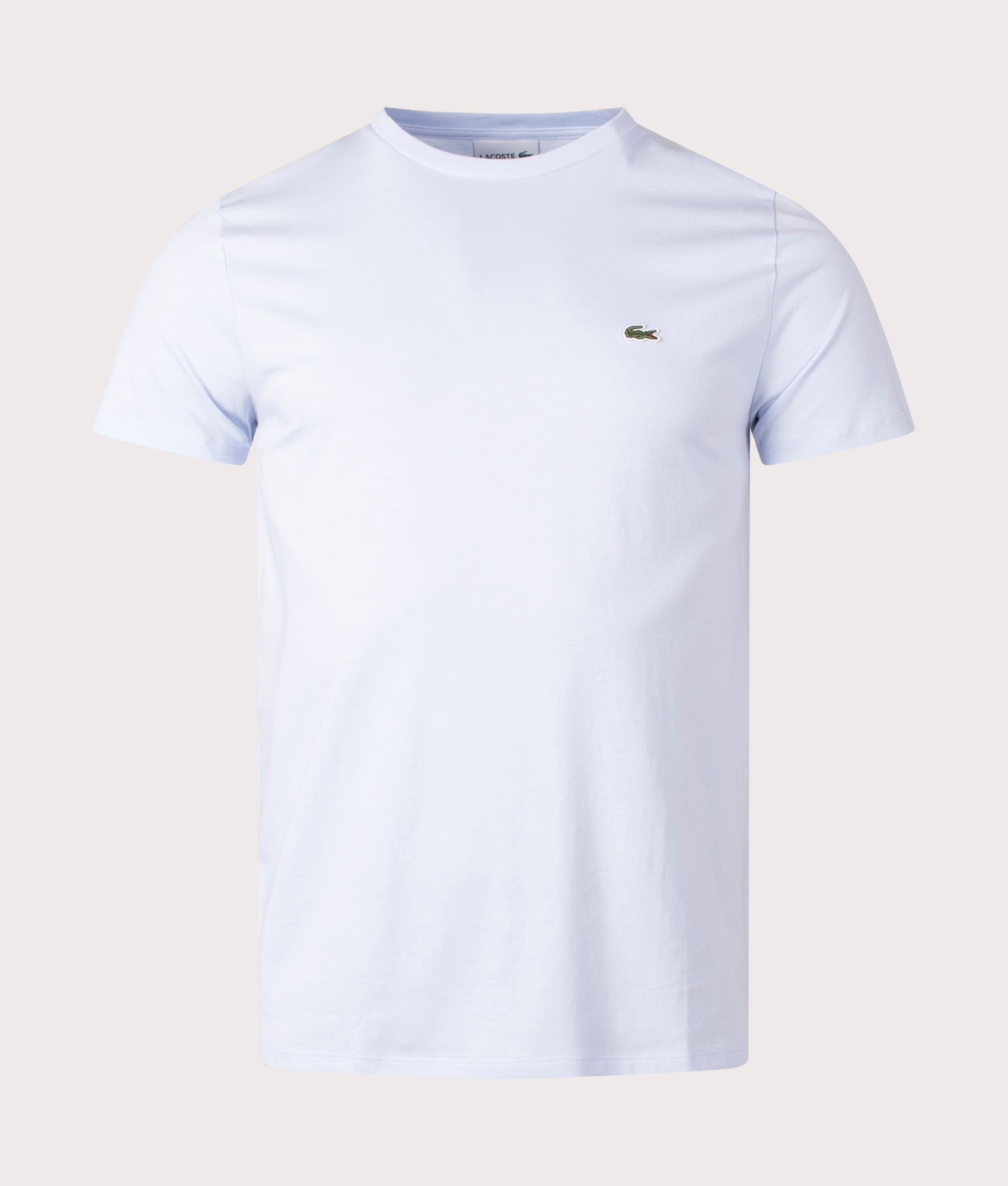 Lacoste Mens Pima Cotton Croc Logo T-Shirt - Colour: J2G Phoenix Blue - Size: 5/L