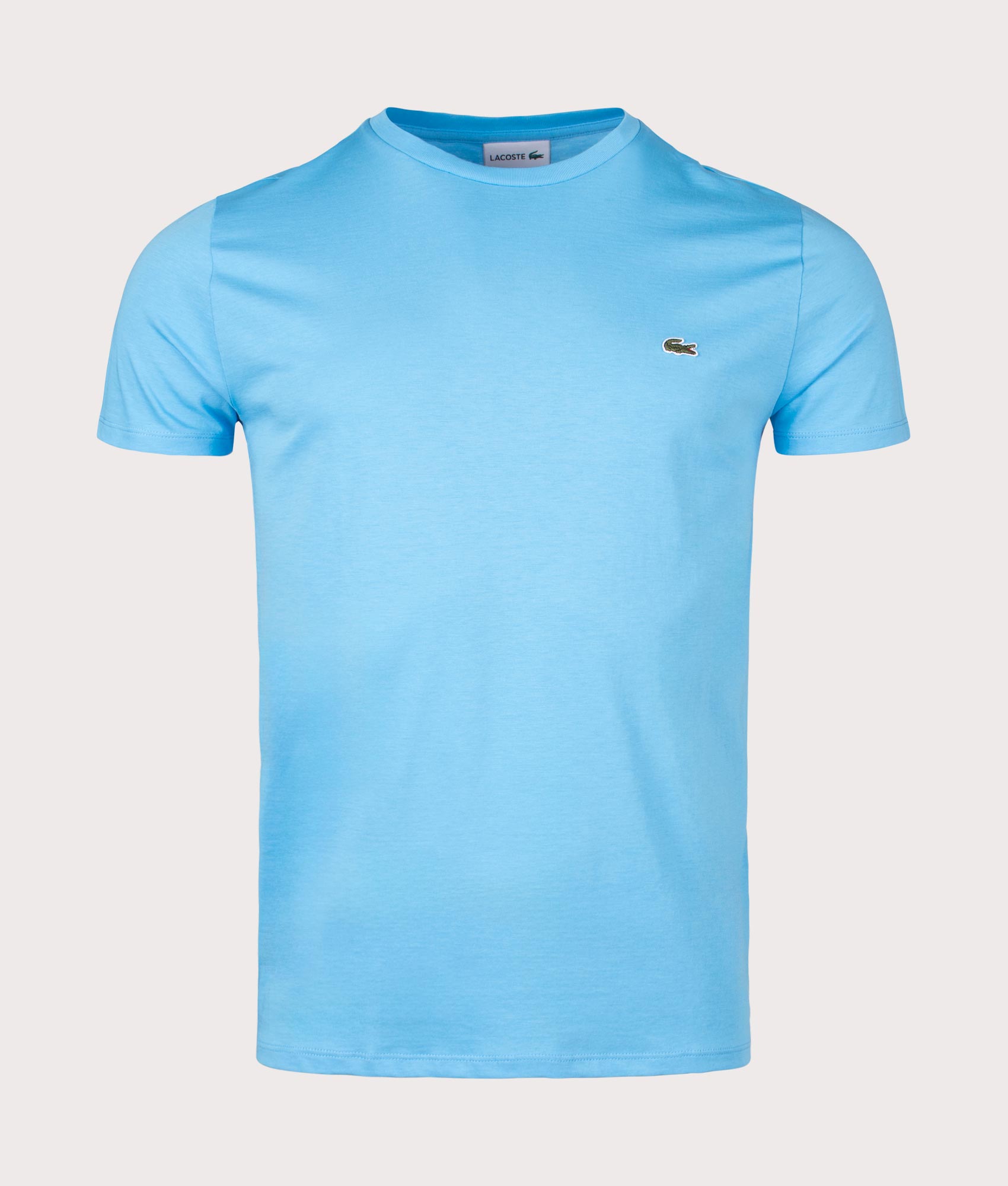 Lacoste Mens Pima Cotton Croc Logo T-Shirt - Colour: IY3 Bonnie - Size: 5/L