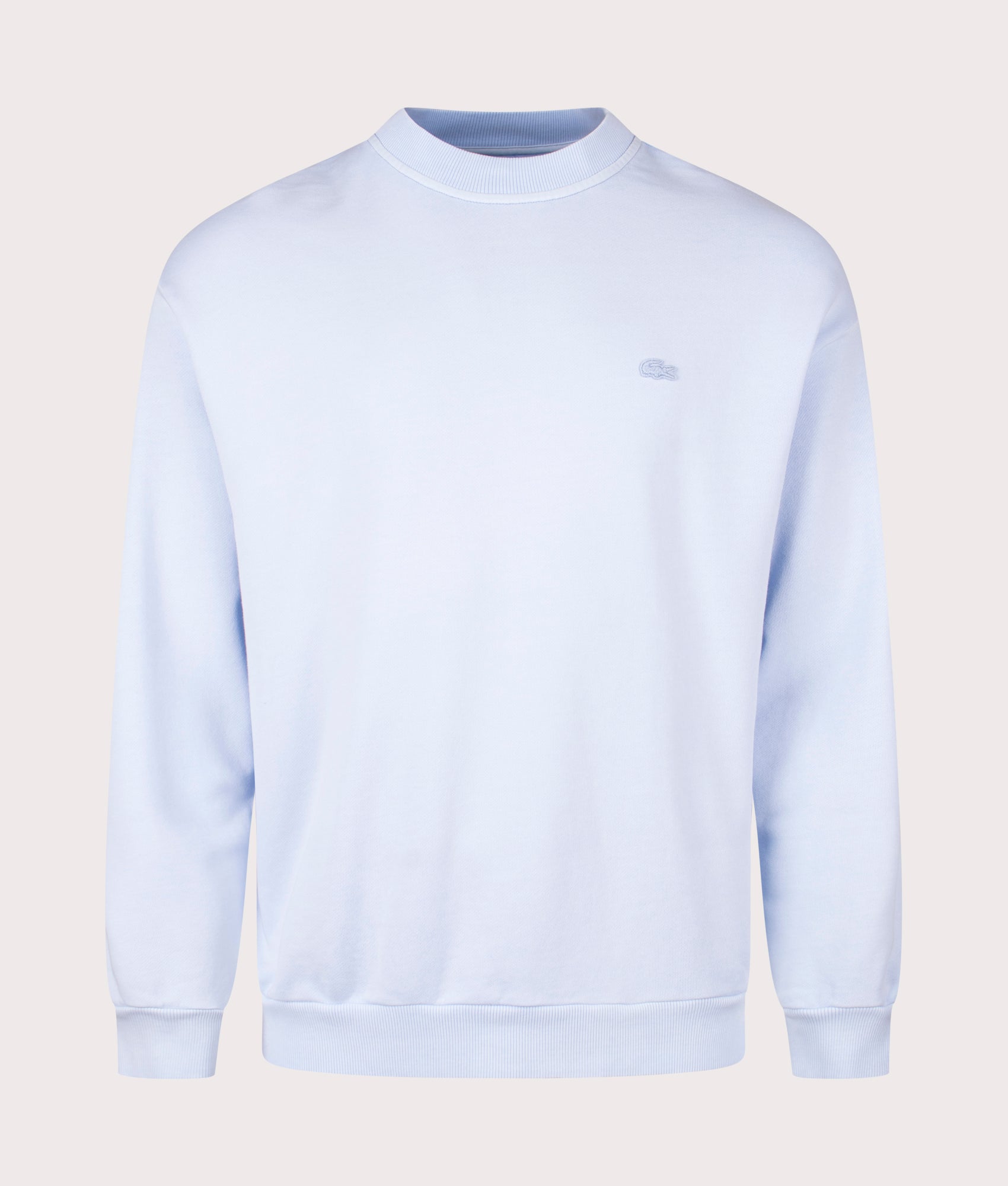 Lacoste Mens Tonal Embroidered Sweatshirt - Colour: IVT Eco Skyway - Size: 4/M