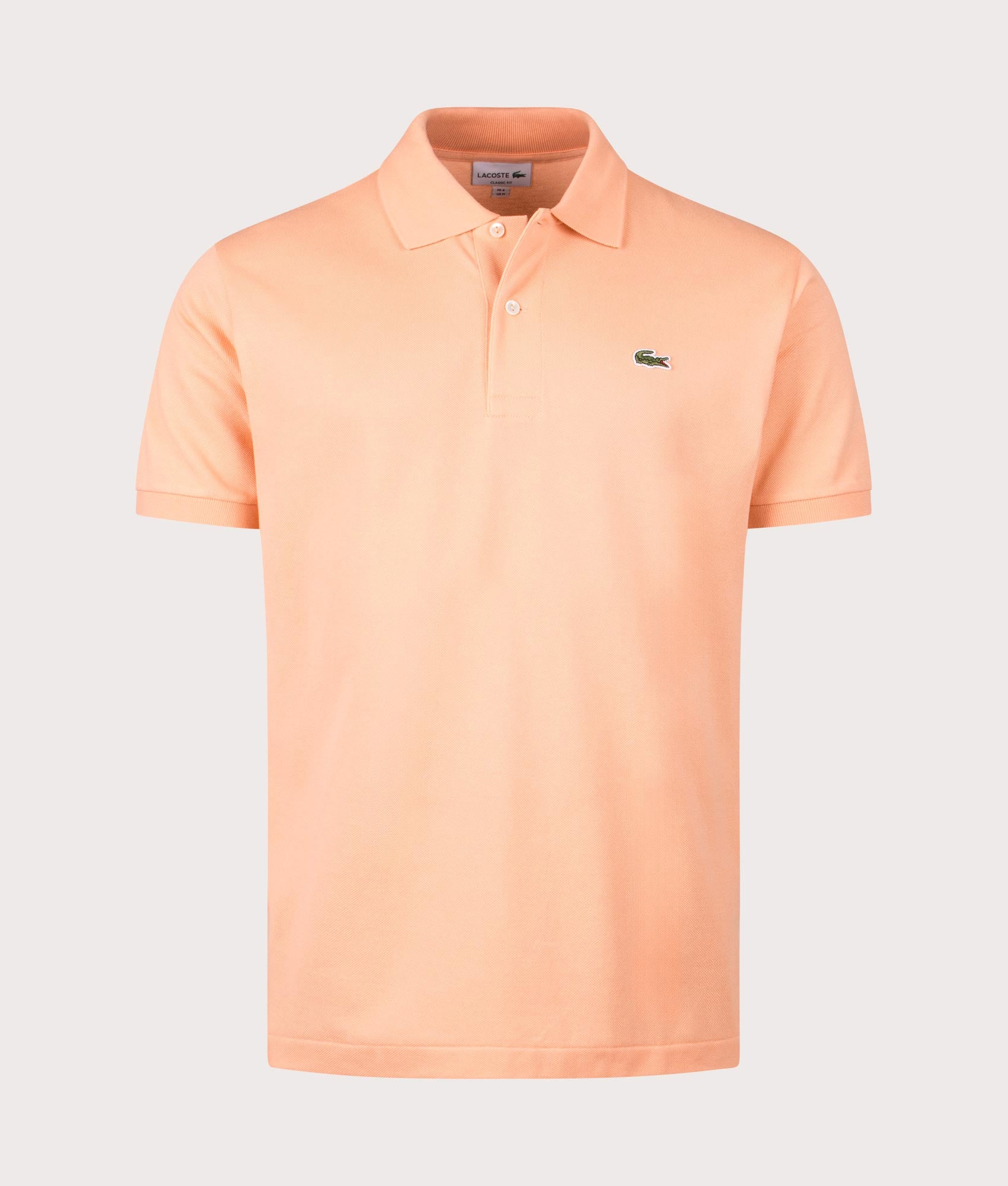 Lacoste Mens L1212 Croc Logo Polo Shirt - Colour: IXY Light Orange - Size: 6/XL