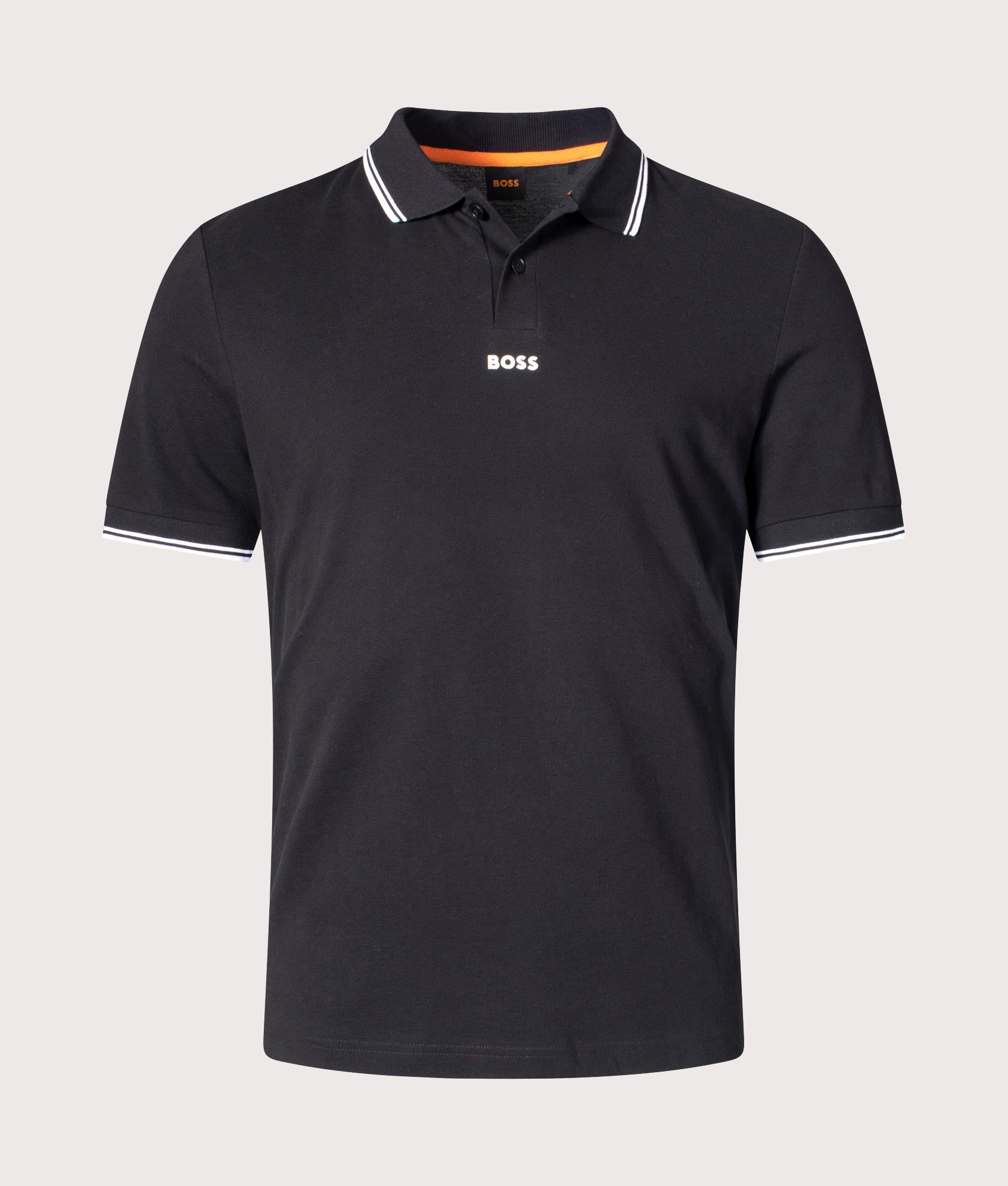 BOSS Mens Pchup Polo Shirt - Colour: 001 Black - Size: Medium