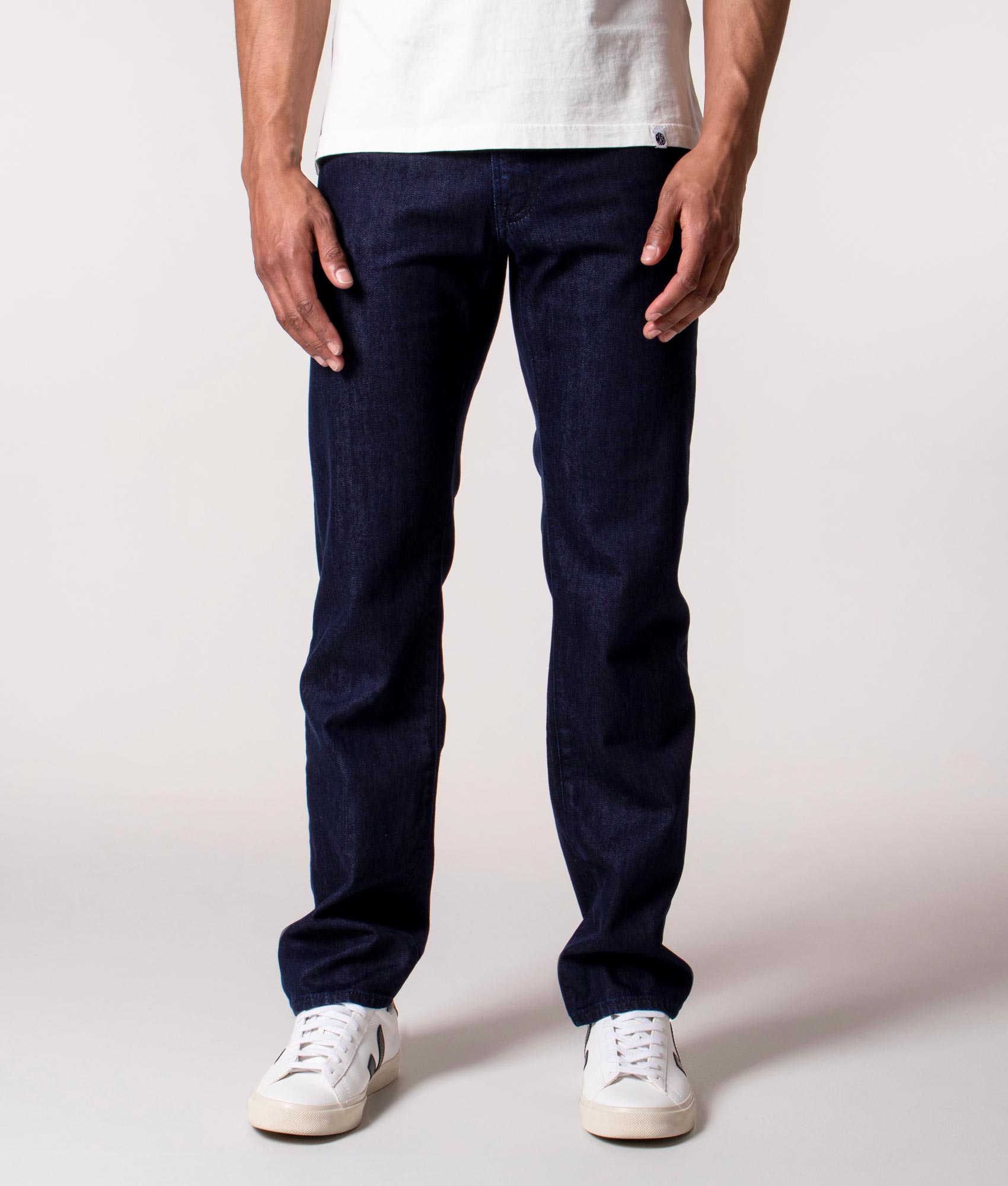 BOSS Mens Regular Fit Maine Comfort Stretch Jeans - Colour: 415 Navy - Size: 32R