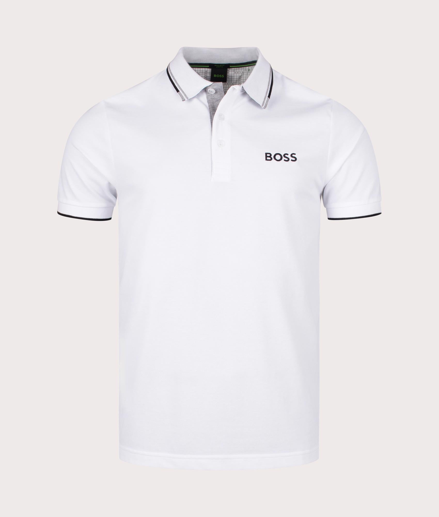 BOSS Mens Paddy Pro Polo Shirt - Colour: 100 White - Size: Large