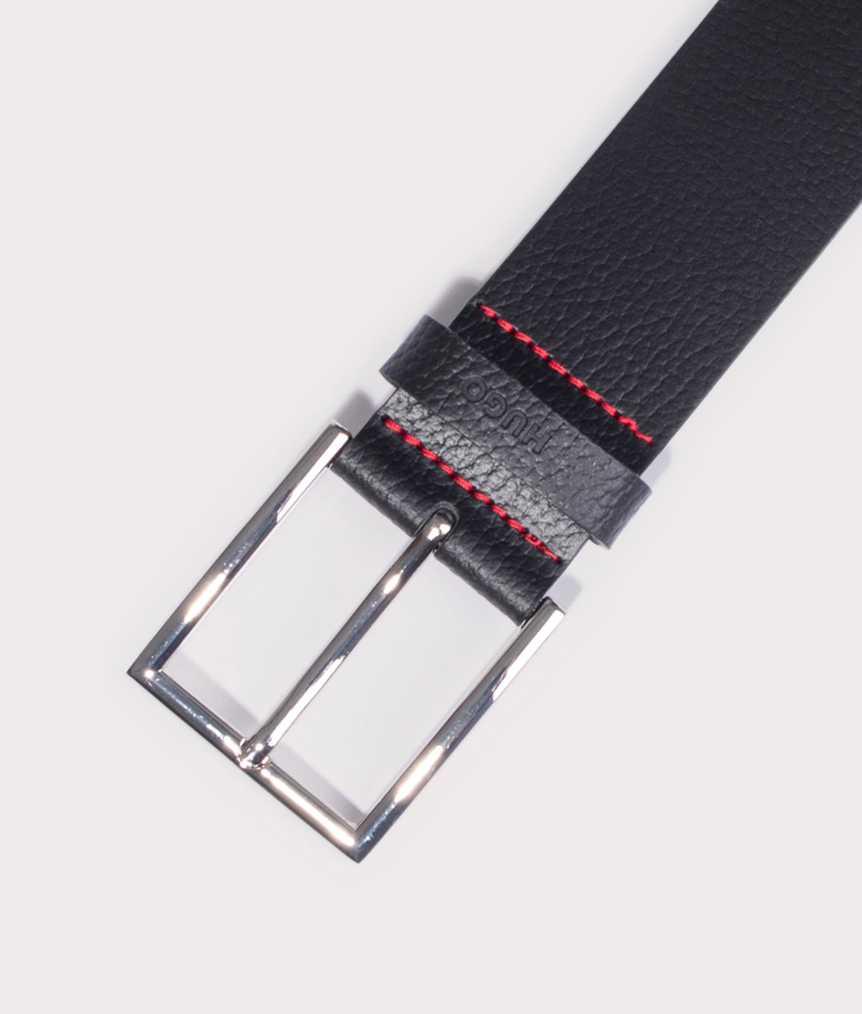 HUGO Mens Giaspo Belt - Colour: 001 Black - Size: 34W