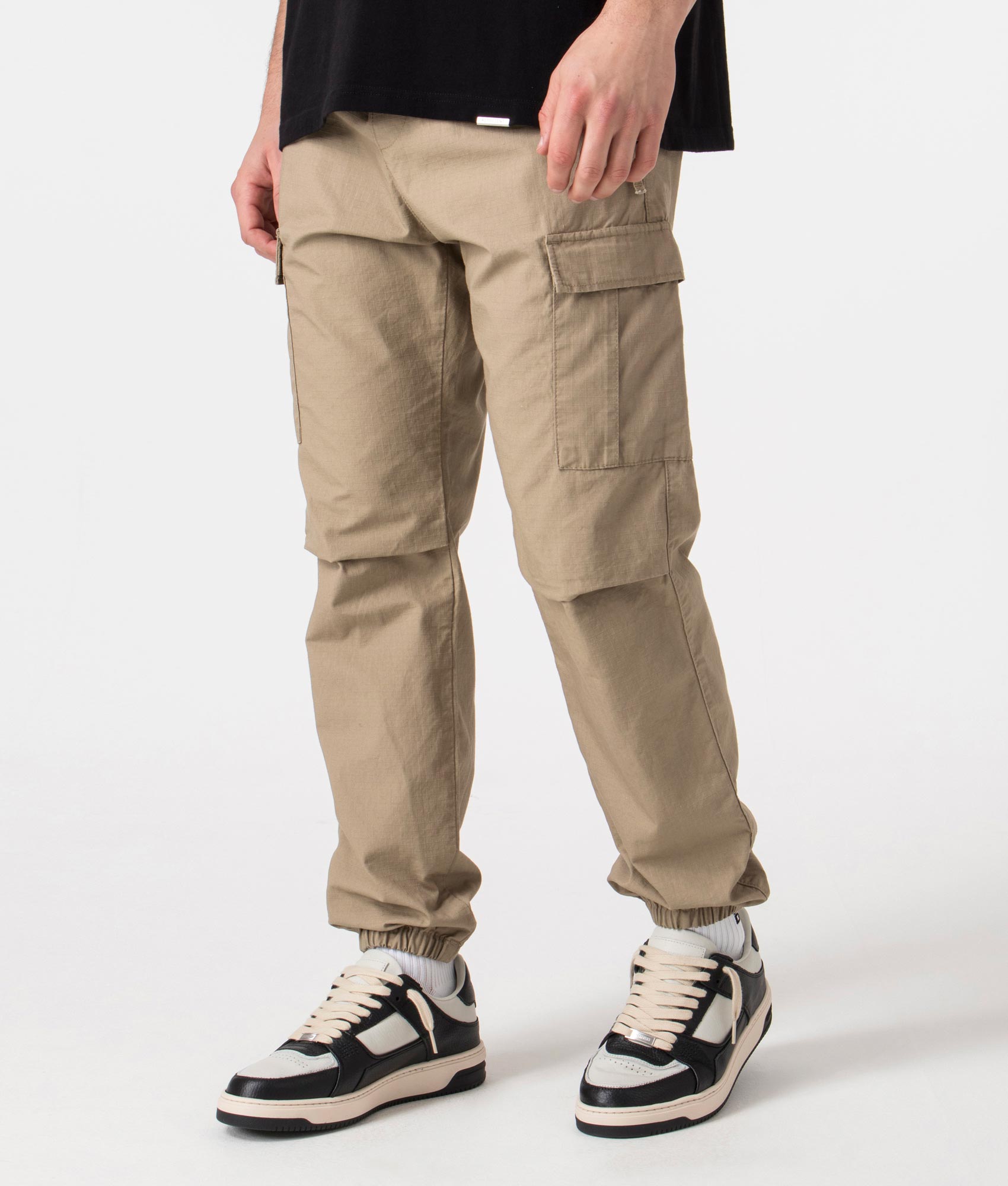 Carhartt WIP Mens Relaxed Fit Cargo Joggers - Colour: 8Y02 Leather Rinsed - Size: M/34W