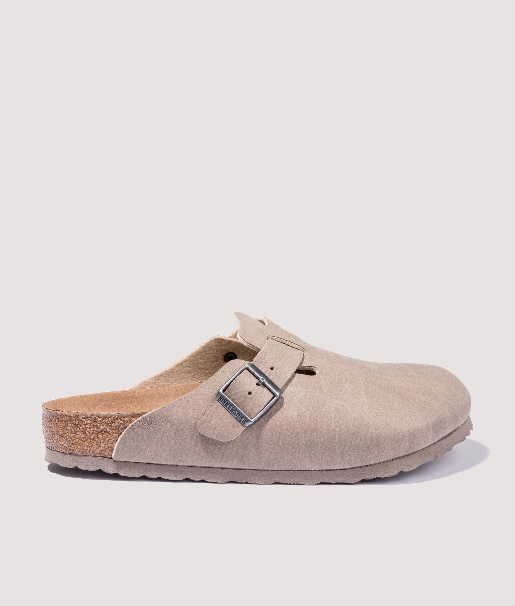 BIRKENSTOCK Mens Boston Vegan Clogs - Colour: Desert Dust Grey - Size: 9