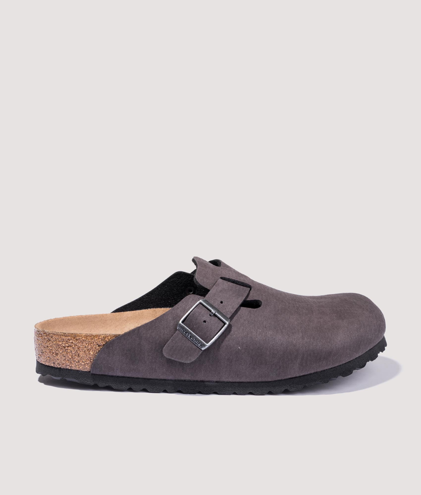 BIRKENSTOCK Mens Boston Vegan Clogs - Colour: Desert Dust Black - Size: 9