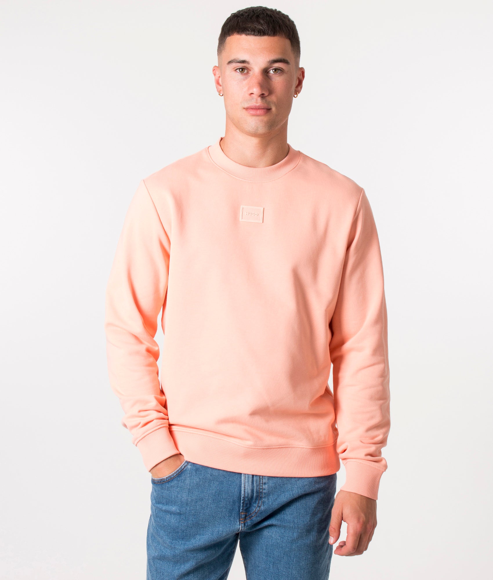 Diragol C Sweatshirt Light/Pastel Red | HUGO | EQVVS