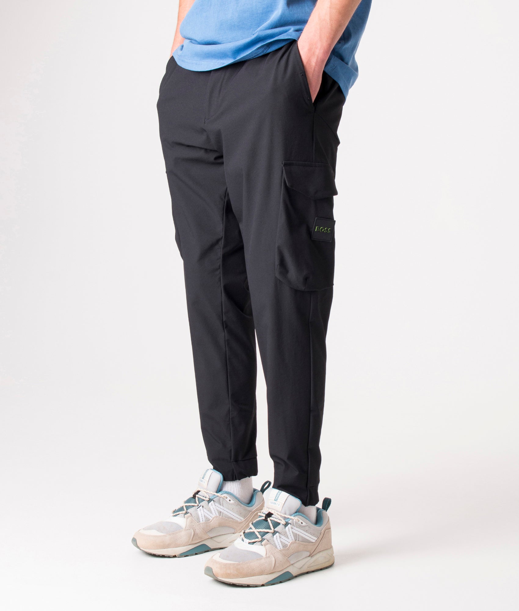 BOSS Mens Regular Fit T Urbanex Cargo Pants - Colour: 001 Black - Size: 36W