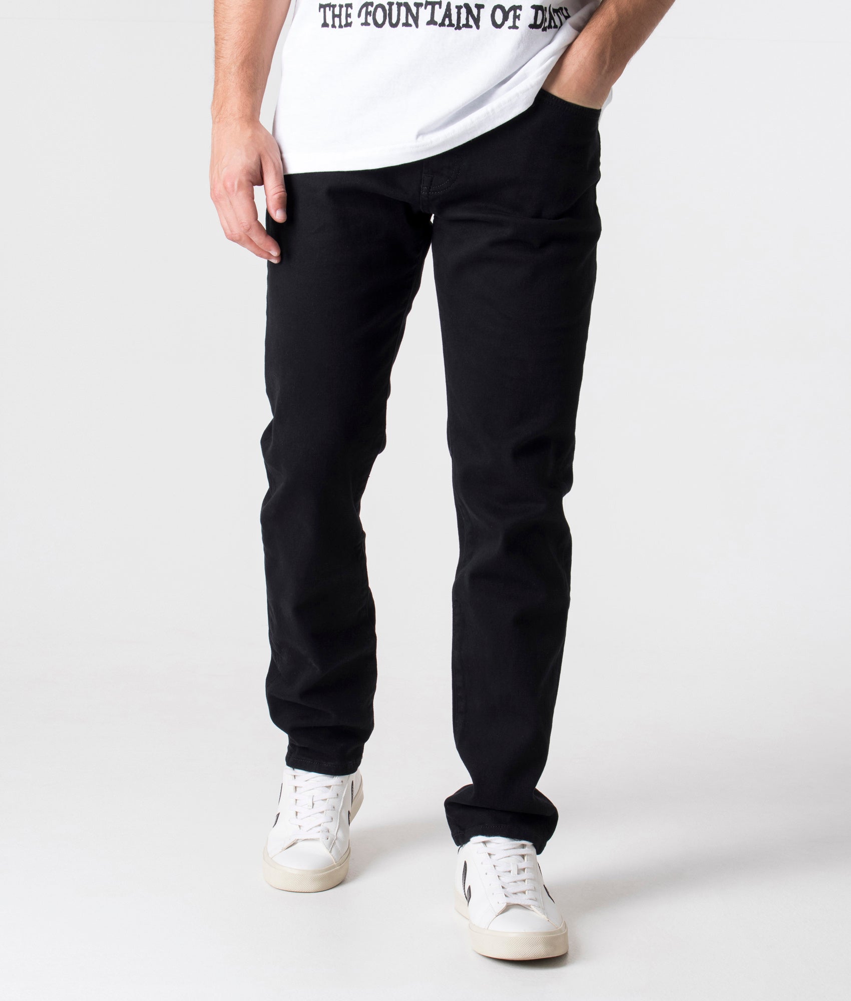 BOSS Mens Regular Fit Maine BC-C Jeans - Colour: 003 Black - Size: 32S