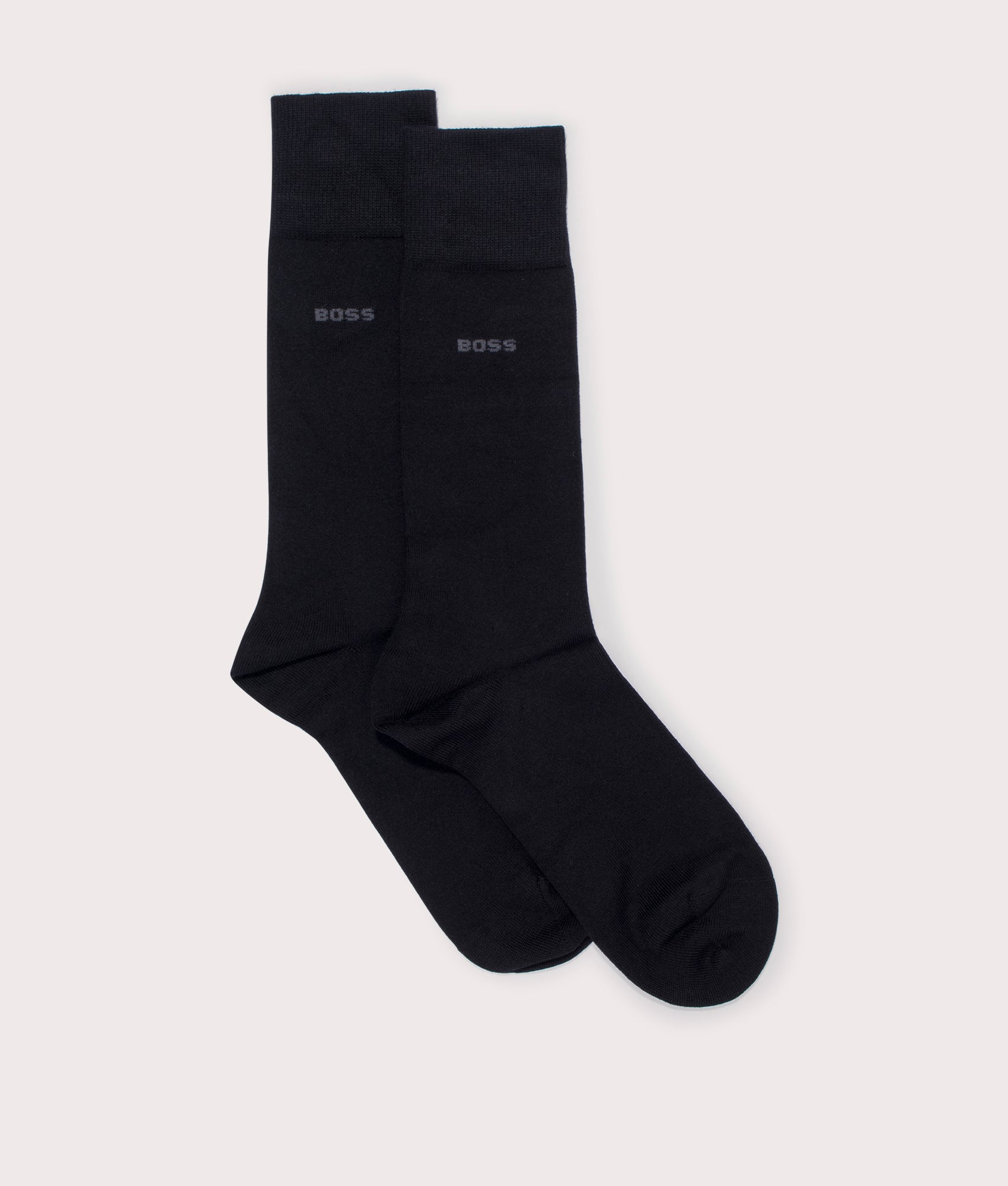 BOSS Mens 2 Pack Bamboo Socks - Colour: 001 Black - Size: 6-11