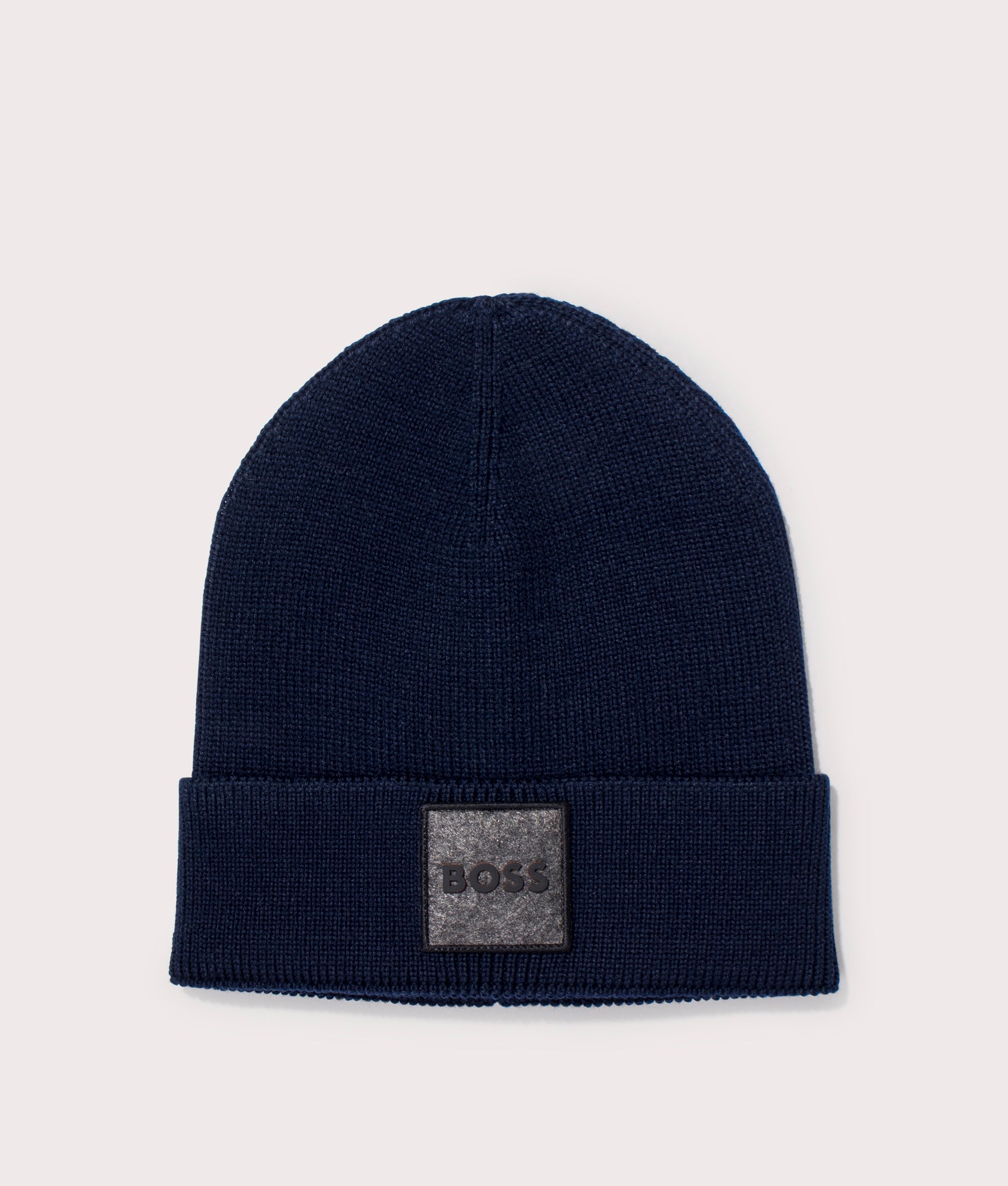 BOSS Mens Foxxy Beanie - Colour: 404 Dark Blue - Size: One Size