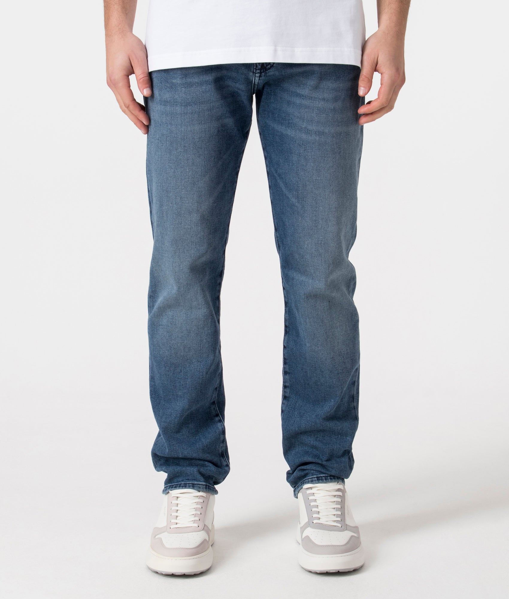 BOSS Mens Regular Fit Re.Maine BC-C Jeans - Colour: 427 Medium Blue - Size: 32S