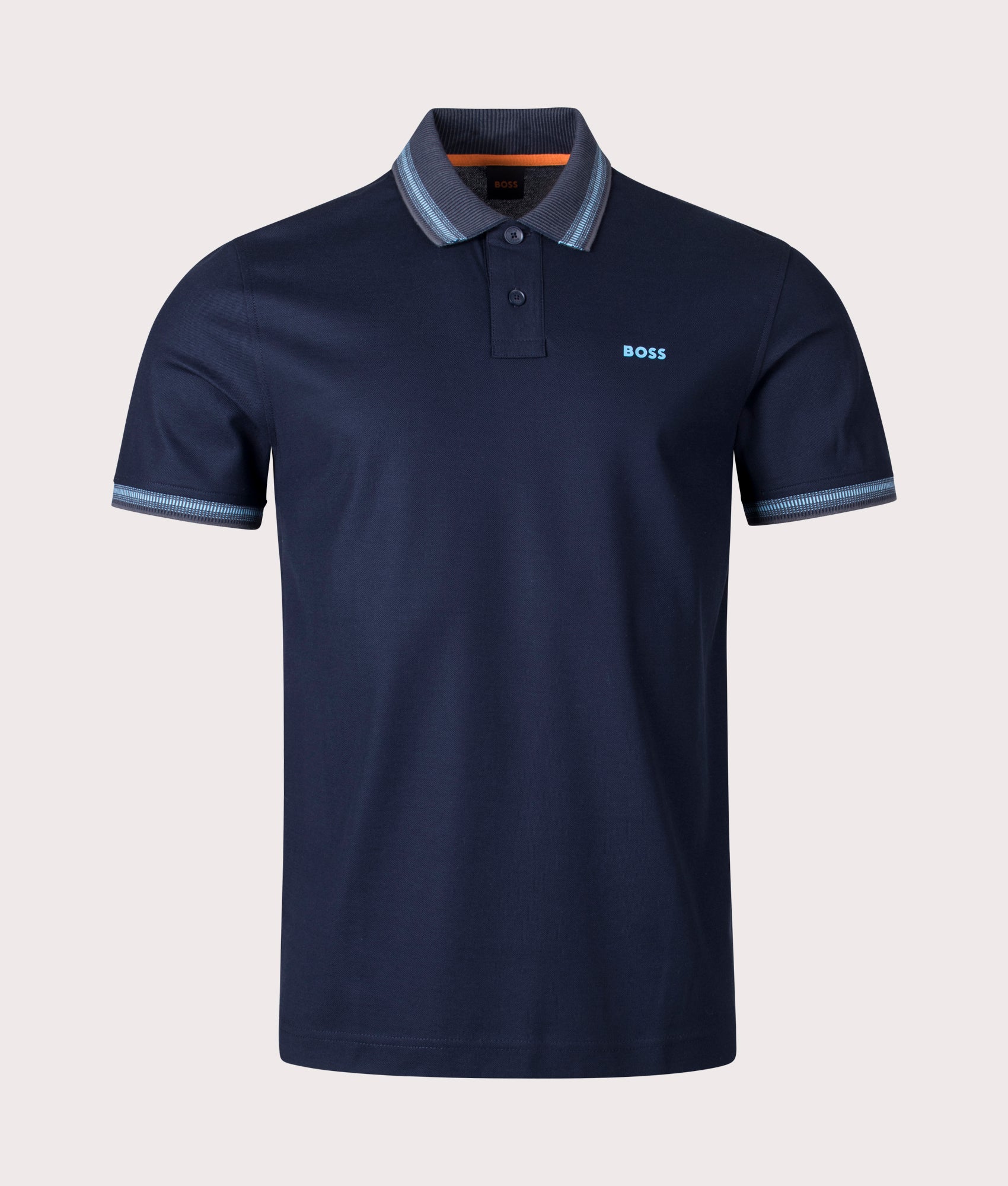 BOSS Mens PeGlitch Polo Shirt - Colour: 404 Dark Blue - Size: Medium