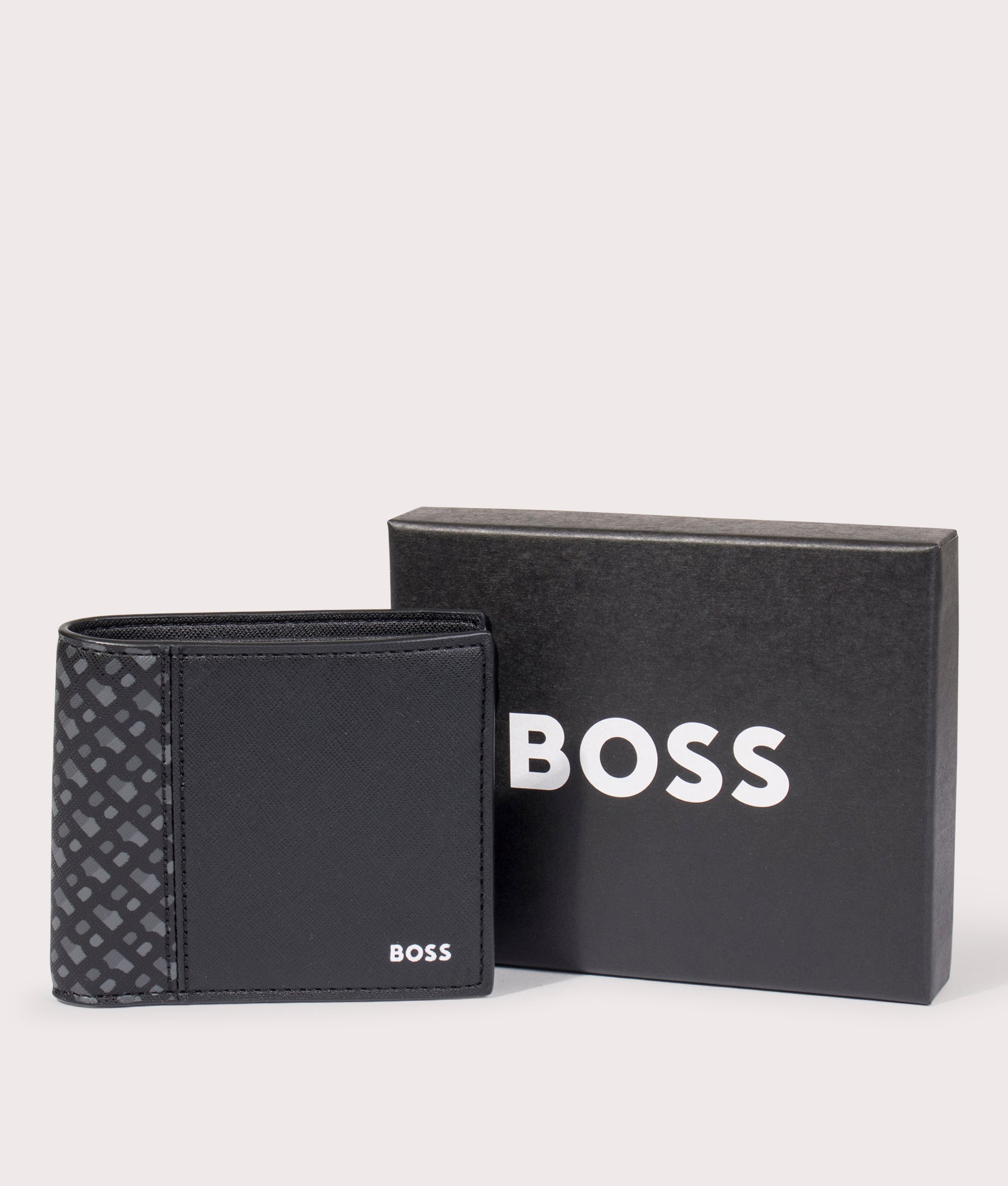 BOSS Mens Zair 8 Card Wallet - Colour: 001 Black - Size: One Size