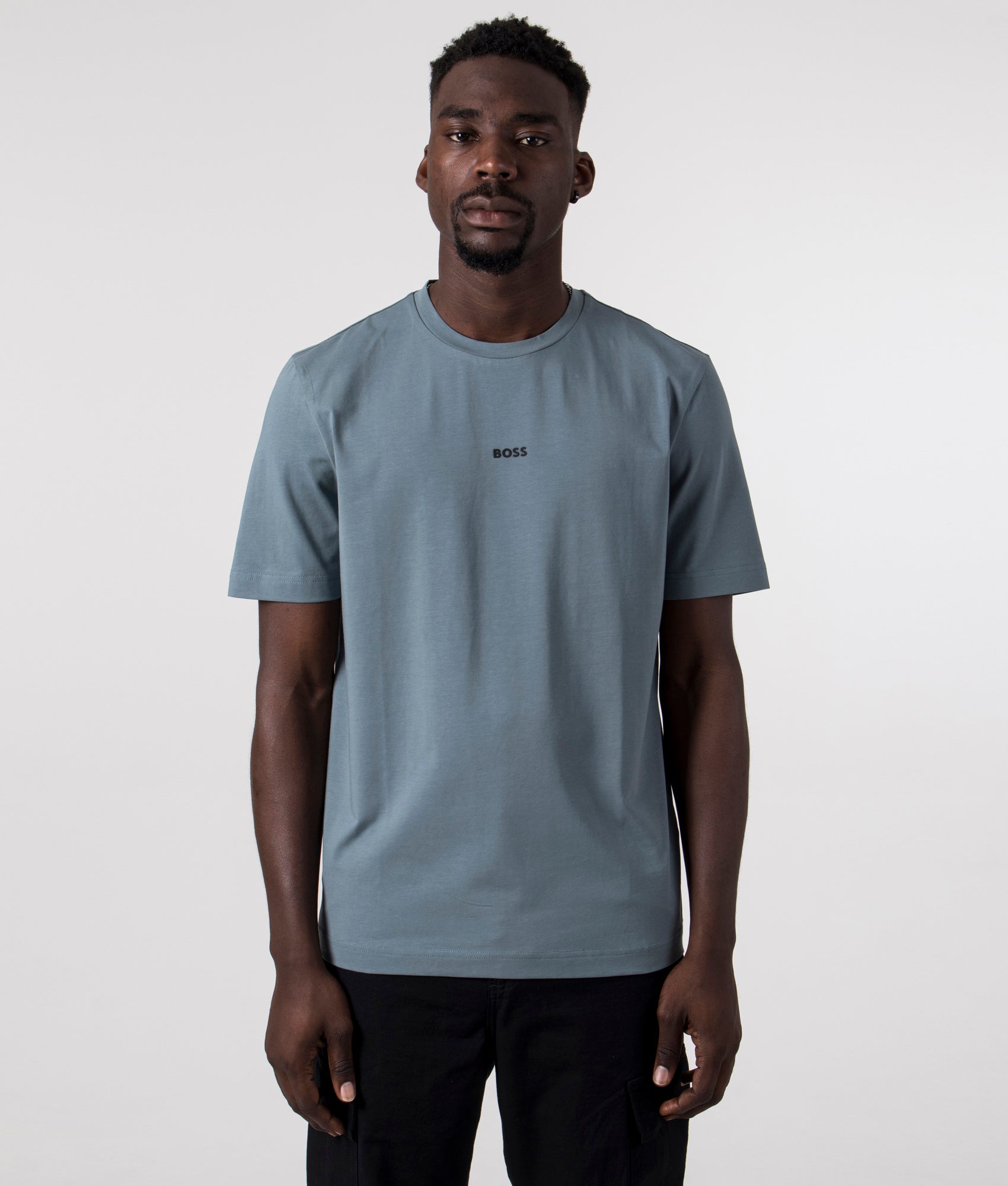 BOSS Mens Relaxed Fit Tchup T-Shirt - Colour: 375 Open Green - Size: XL