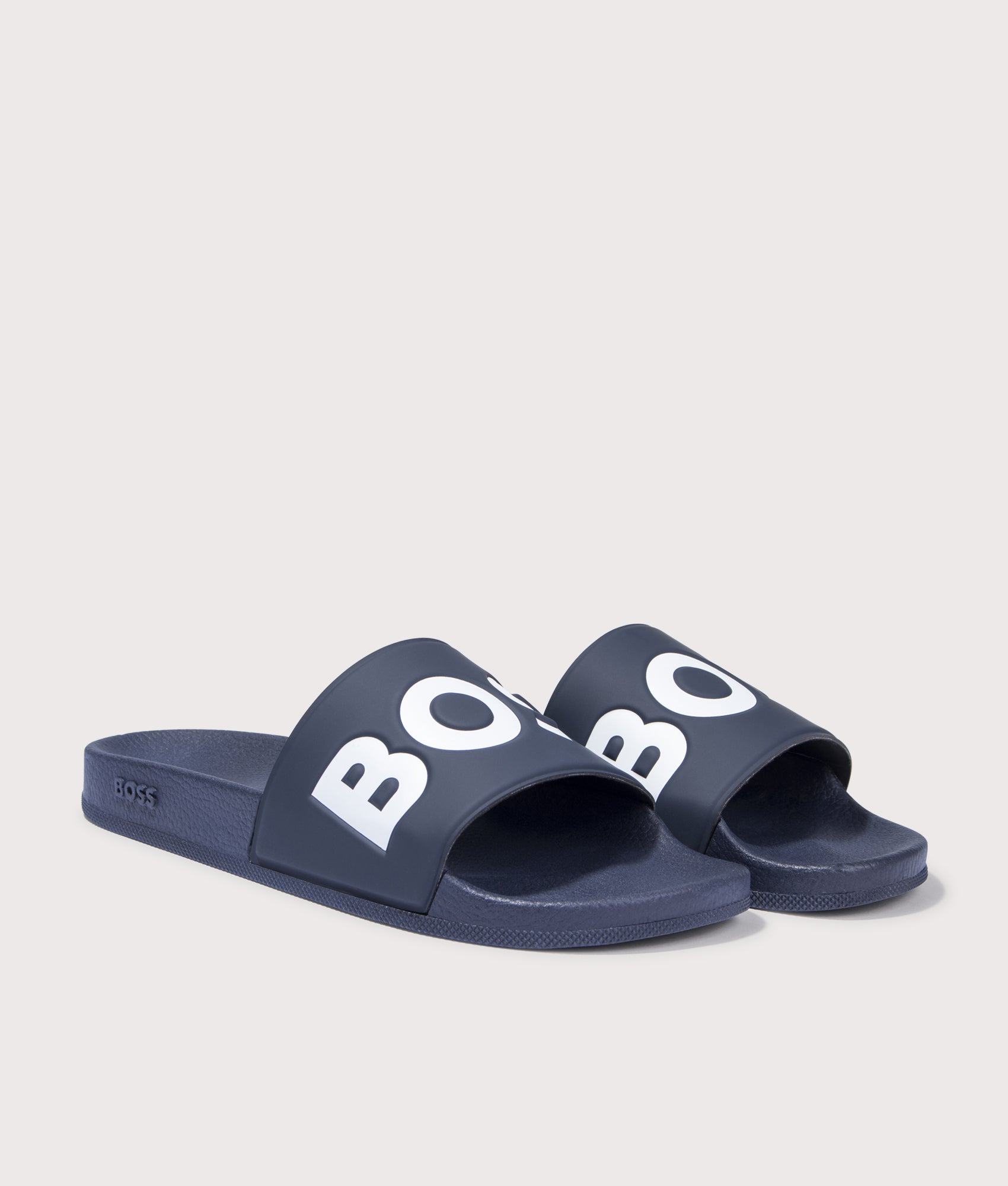 BOSS Mens Aryeh Sliders - Colour: 405 Dark Blue - Size: 9