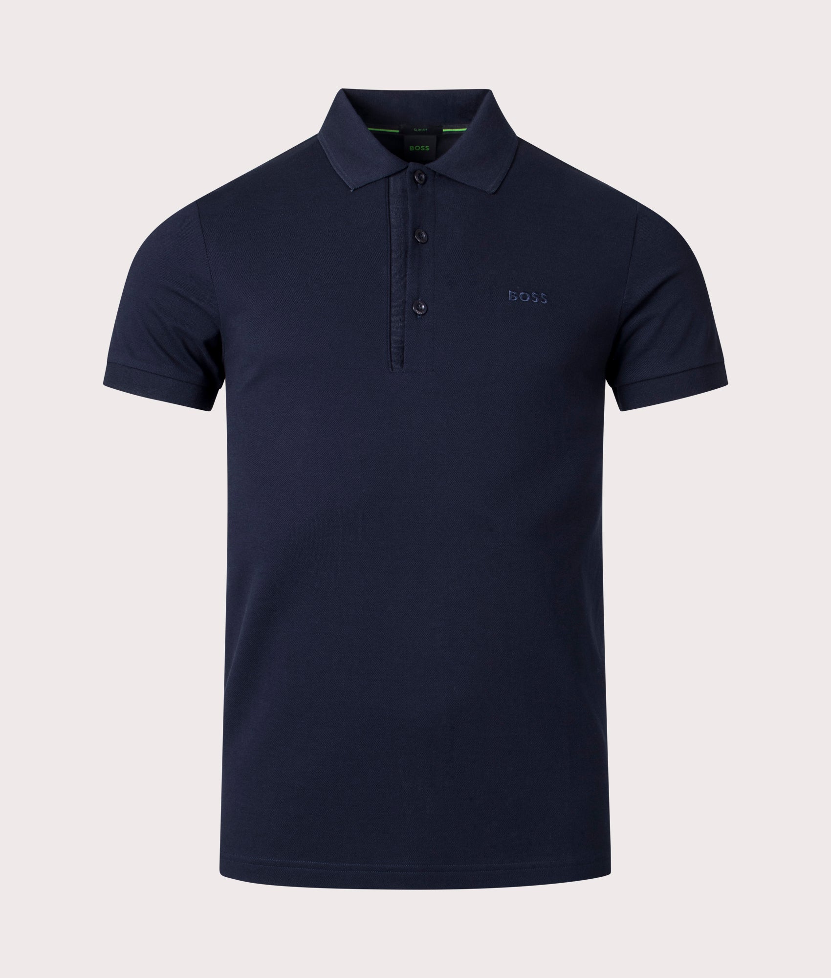 BOSS Mens Slim Fit Paule 4 Polo Shirt - Colour: 410 Navy - Size: Medium