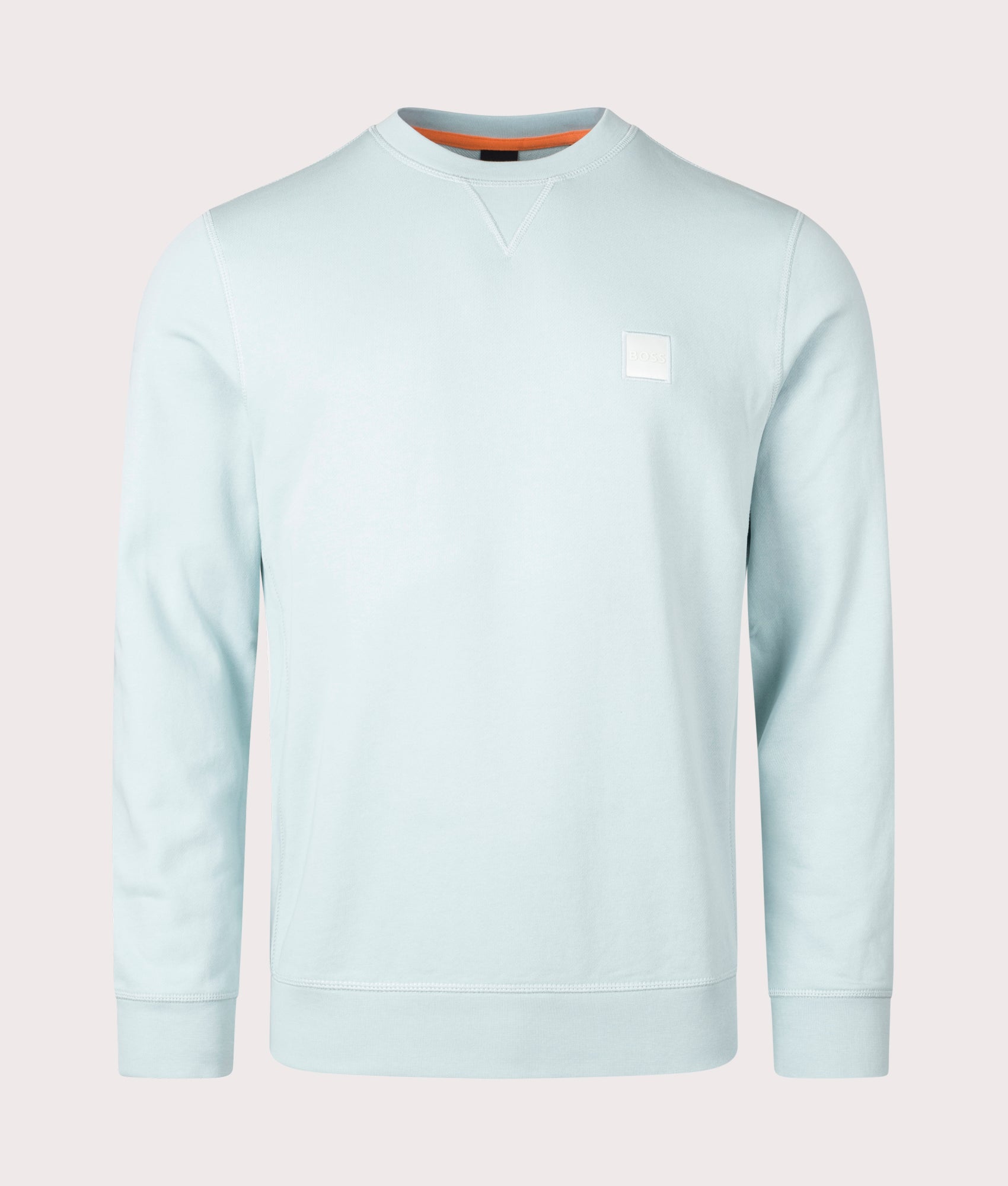 BOSS Mens Relaxed Fit Westart Sweatshirt - Colour: 335 Light/Pastel Green - Size: Large