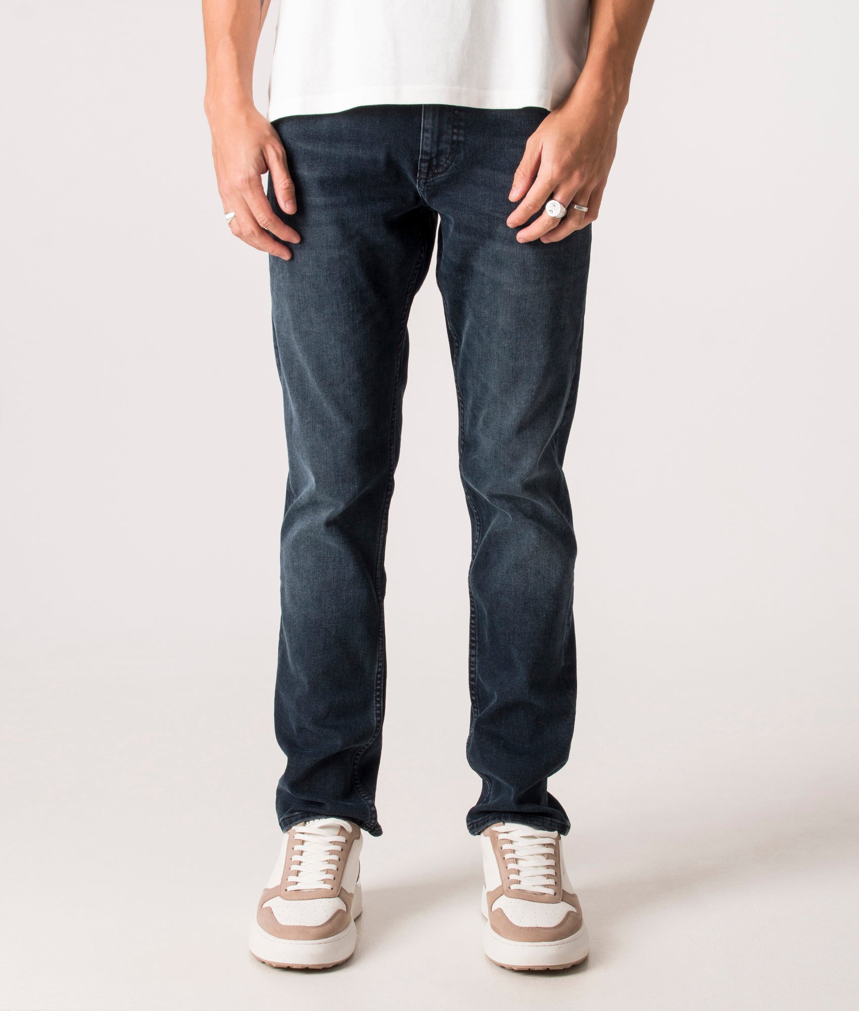 BOSS Mens Slim Fit Delaware BC P Jeans - Colour: 402 Dark Blue - Size: 30R
