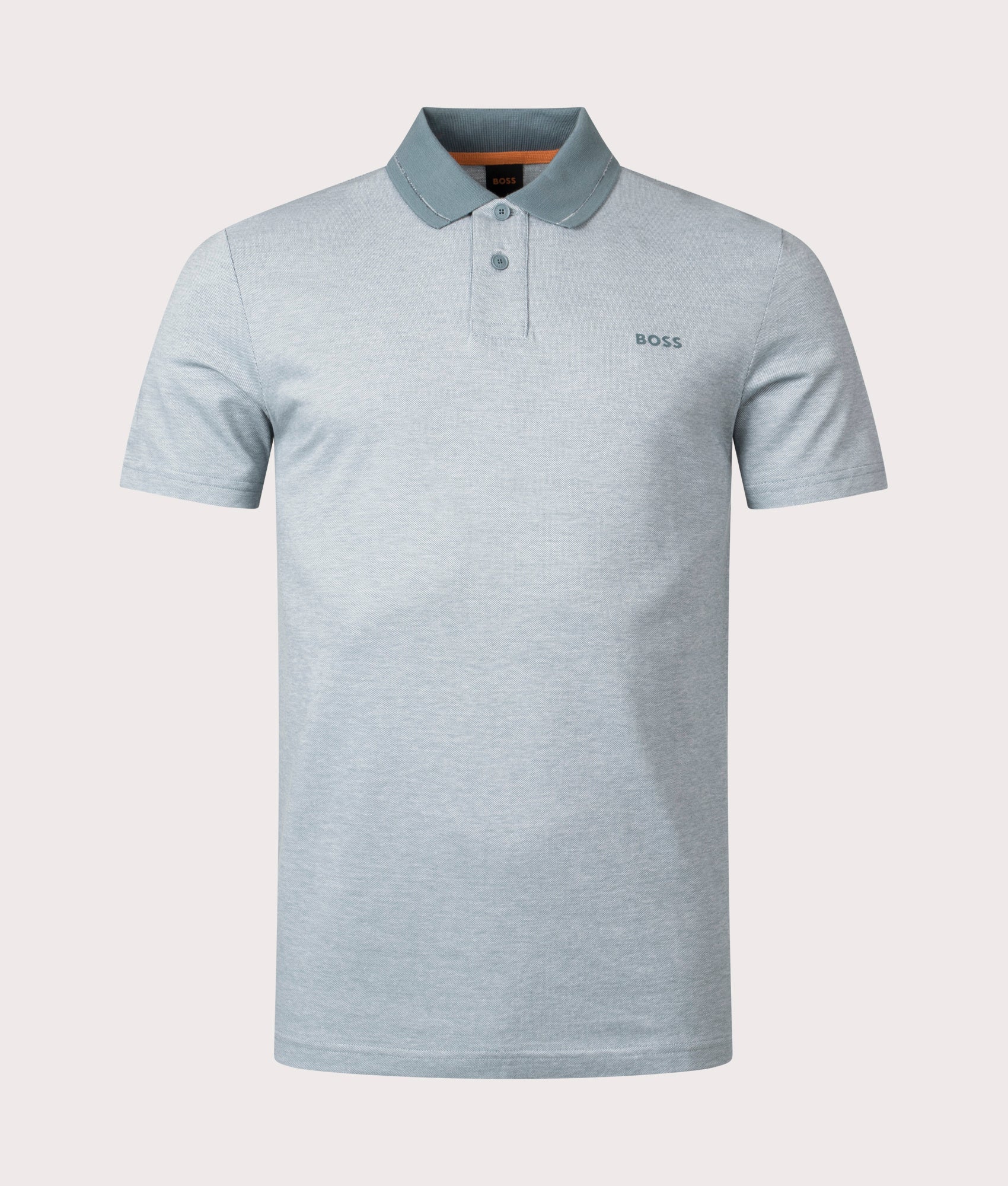 BOSS Mens Peoxford 1 Polo Shirt - Colour: 375 Open Green - Size: Medium
