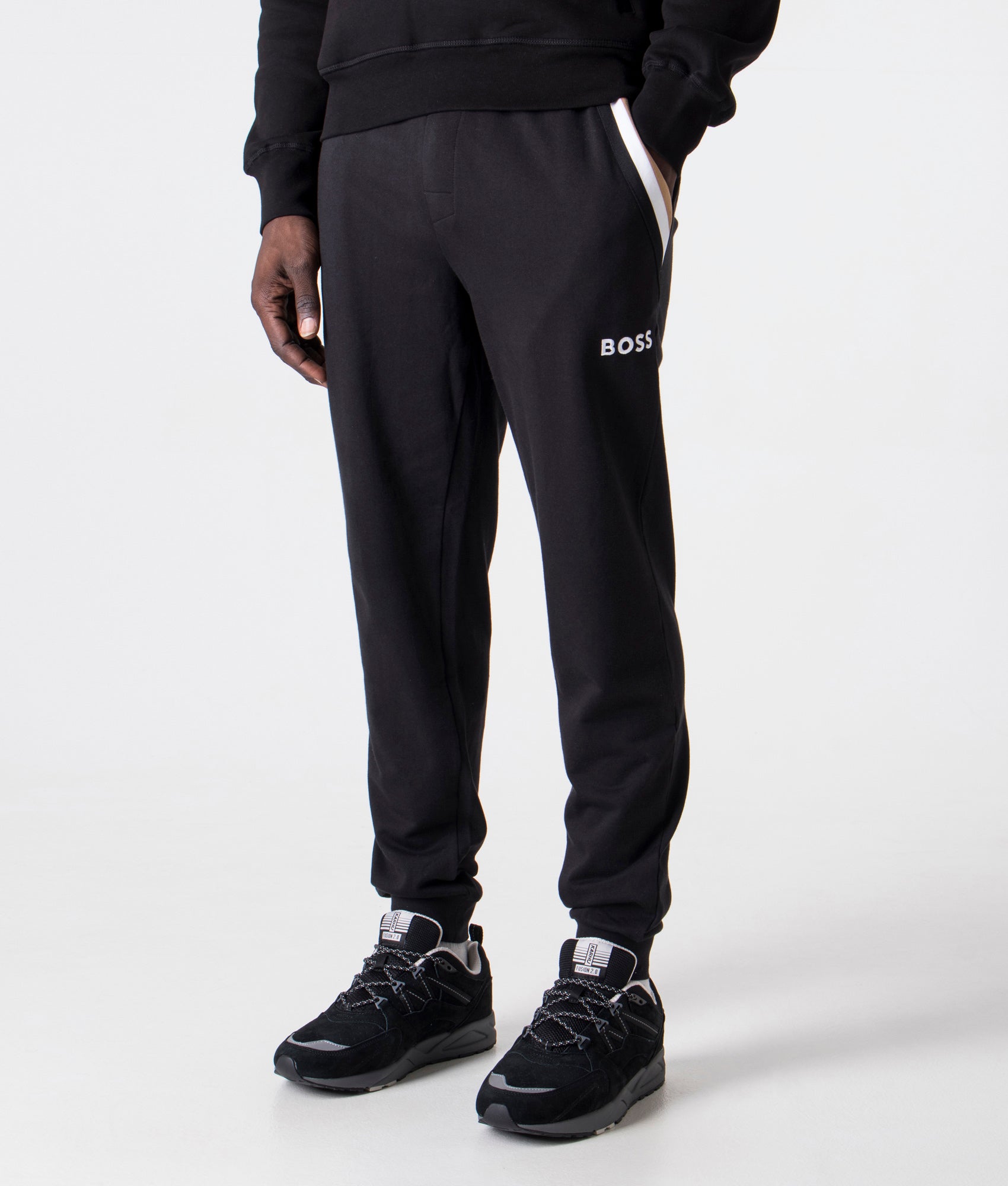 BOSS Mens Iconic Joggers - Colour: 001 Black - Size: Small