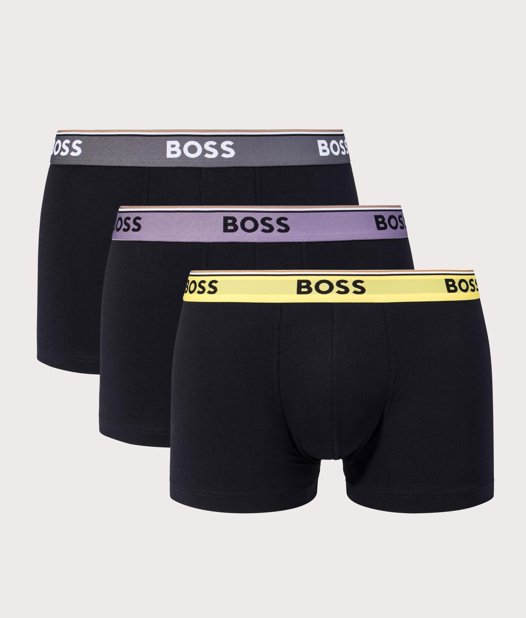 BOSS Mens 3 Pack Power Trunks - Colour: 978 Open Miscellaneous - Size: Large