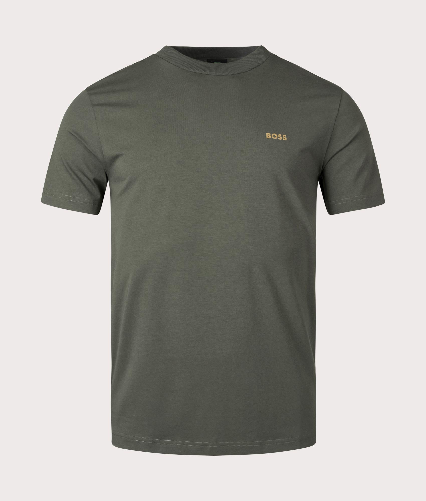 BOSS Mens Crew Neck Tee T-Shirt - Colour: 379 Open Green - Size: Medium