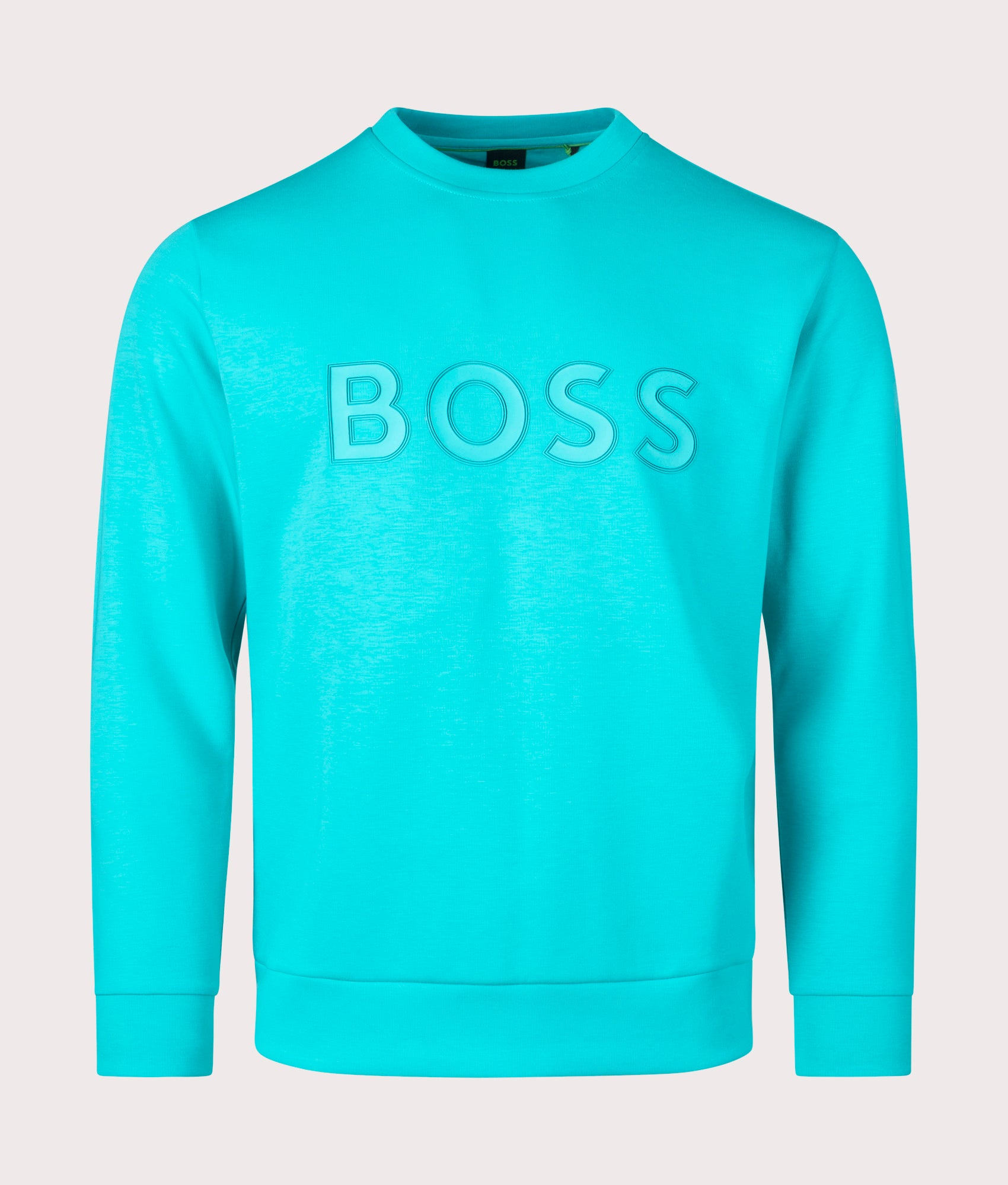 BOSS Mens Salbo Sweatshirt - Colour: 367 Open Green - Size: Large