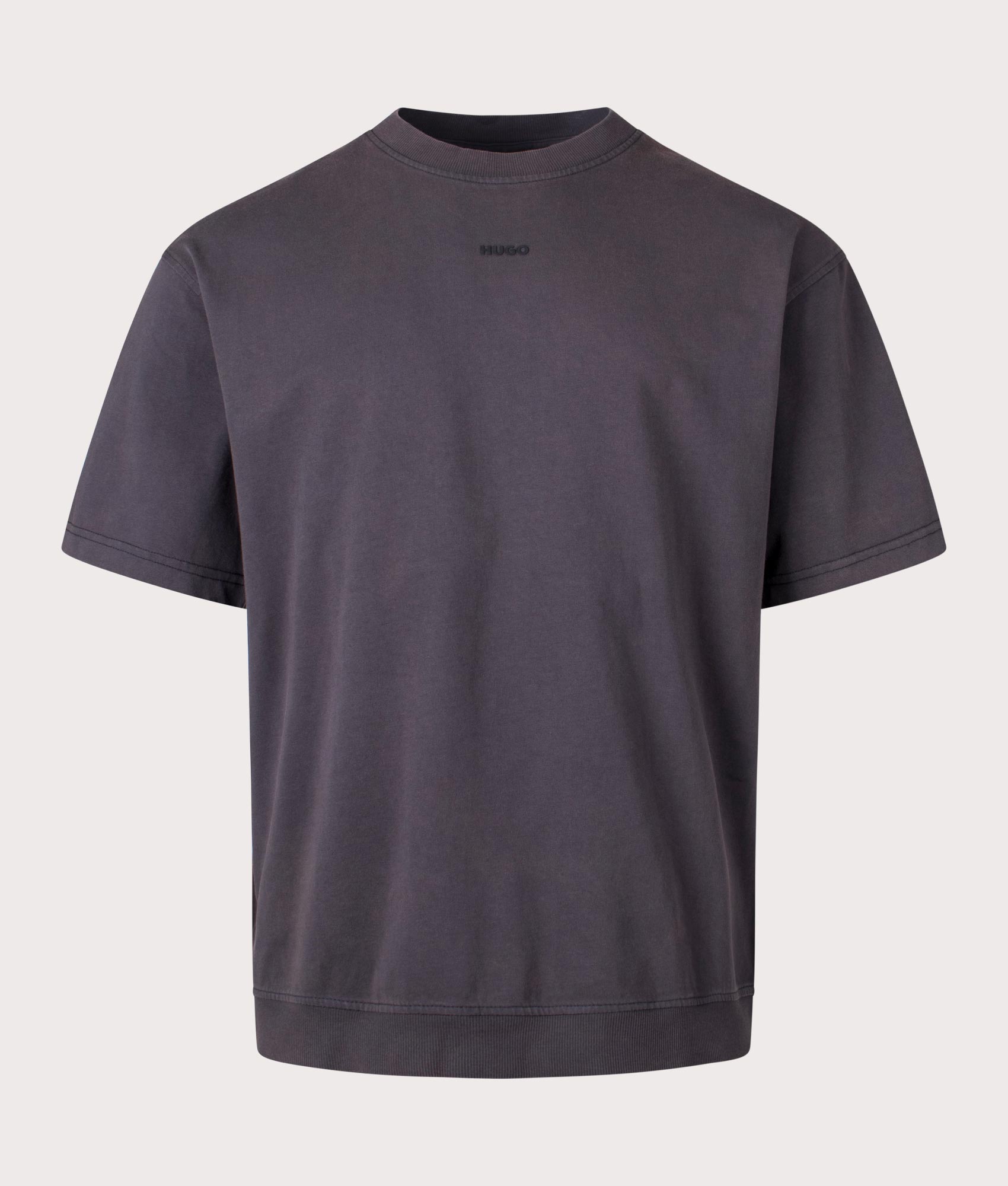 HUGO Mens Oversized Dandalor T-Shirt - Colour: 001 Black - Size: Small