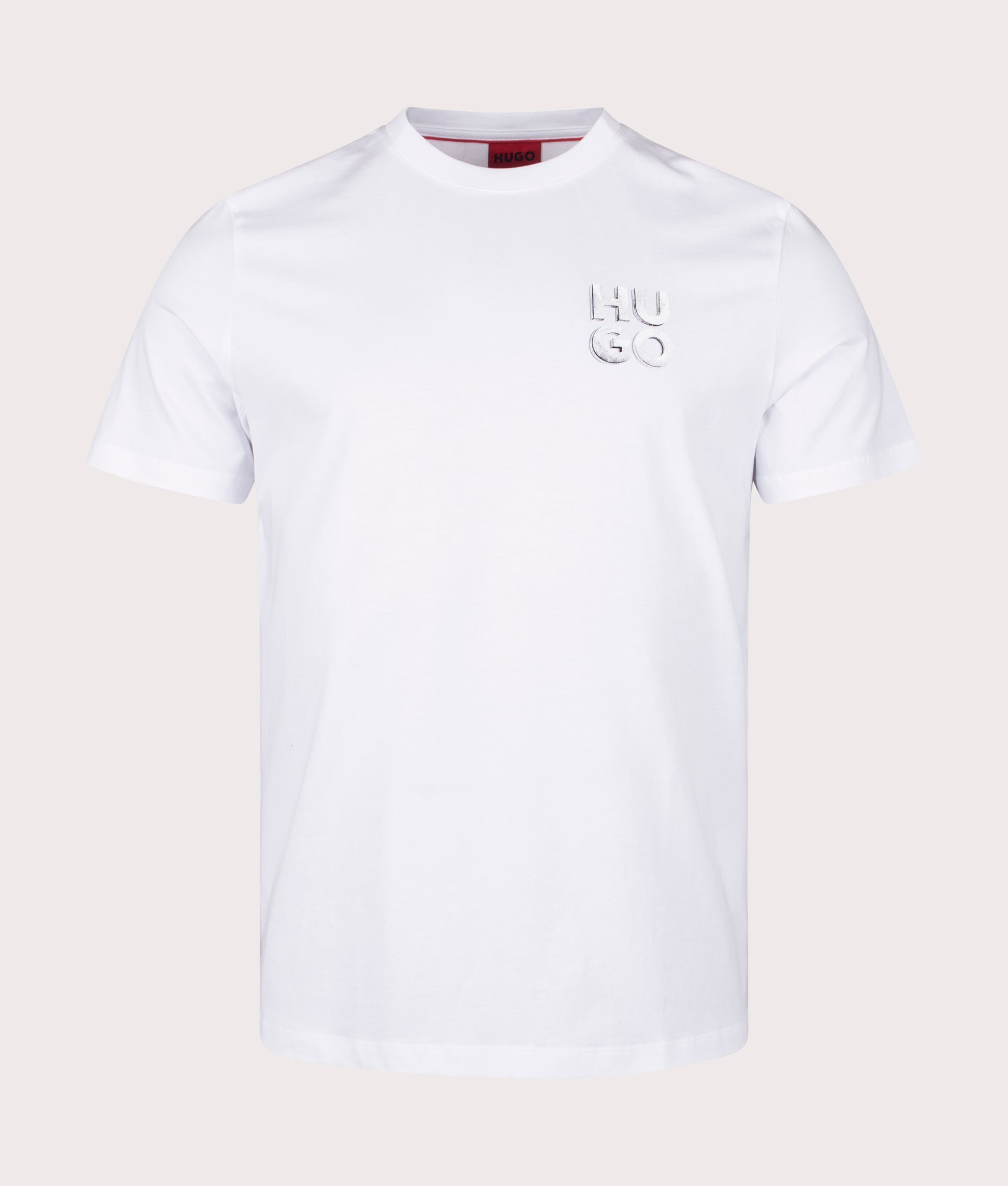 HUGO Mens Detzington T-Shirt - Colour: 100 White - Size: Large