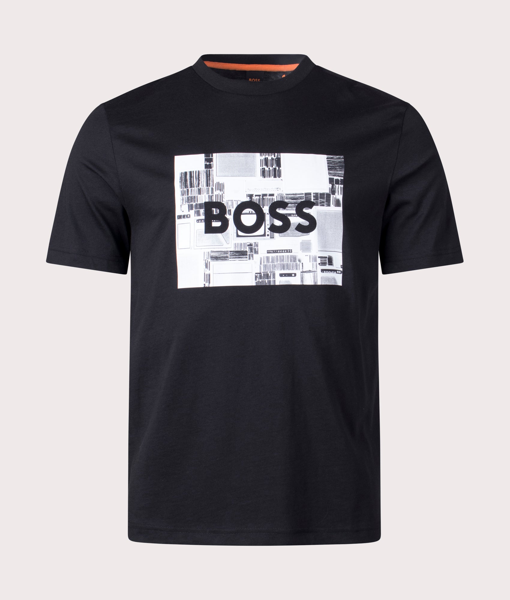 BOSS Mens Heavy Graphic T-Shirt - Colour: 001 Black - Size: Medium