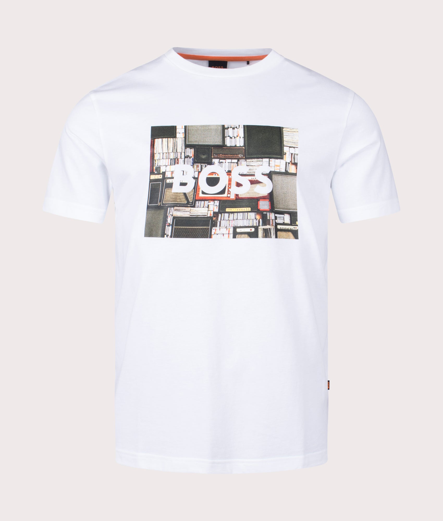 BOSS Mens Teeheavyboss T-Shirt - Colour: 101 Natural - Size: XL