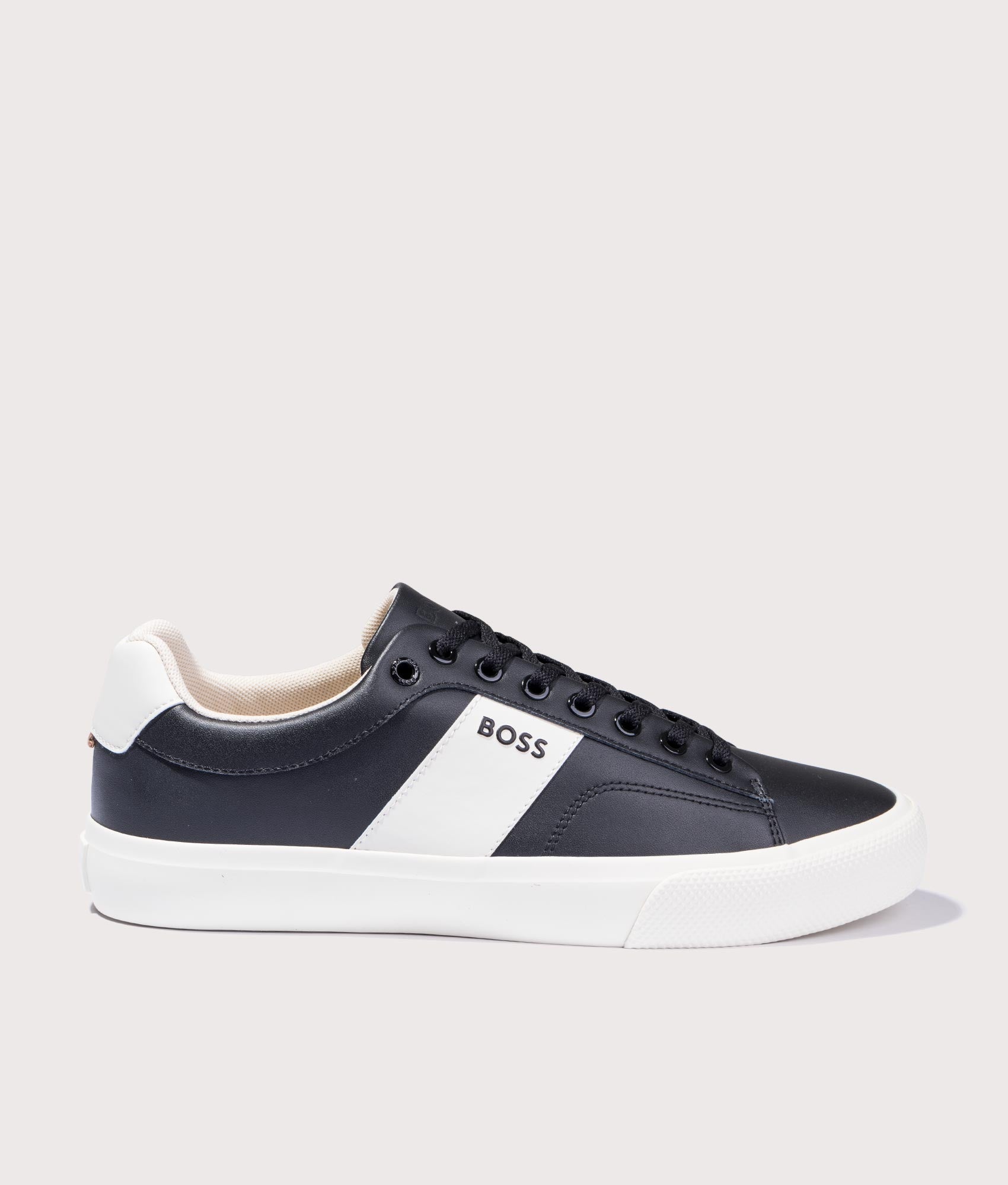 BOSS Mens Aiden_Tenn_flrb Trainers - Colour: 001 Black - Size: 11