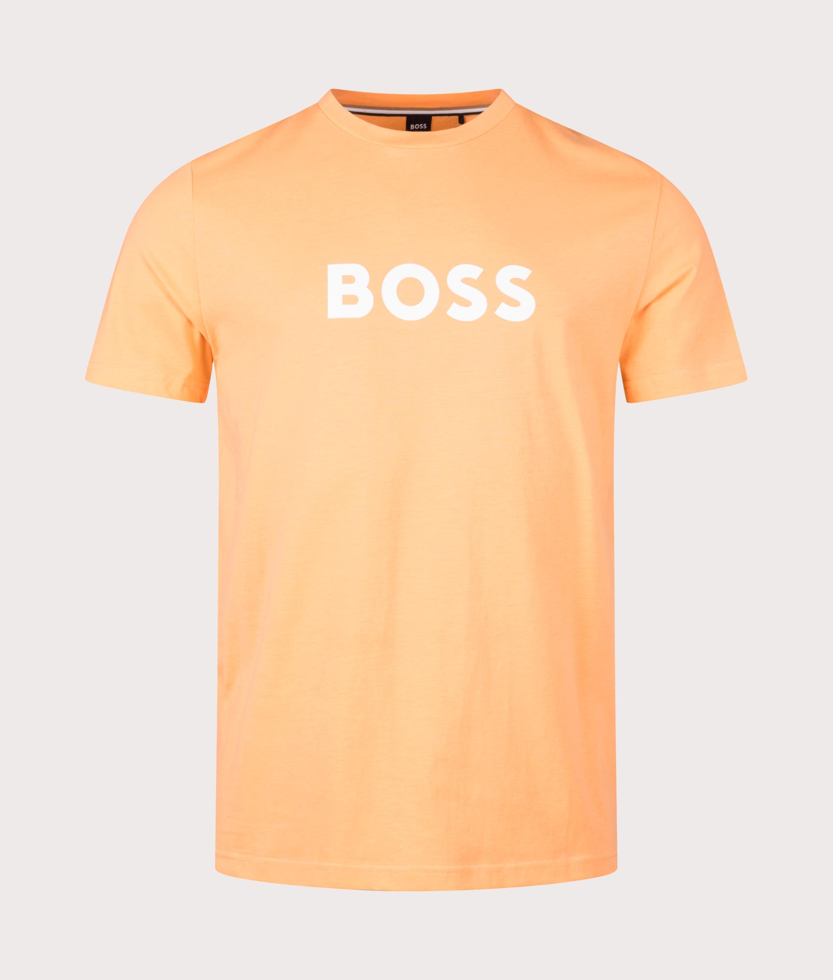 BOSS Mens Round Neck T-Shirt - Colour: 813 Medium Orange - Size: XXL