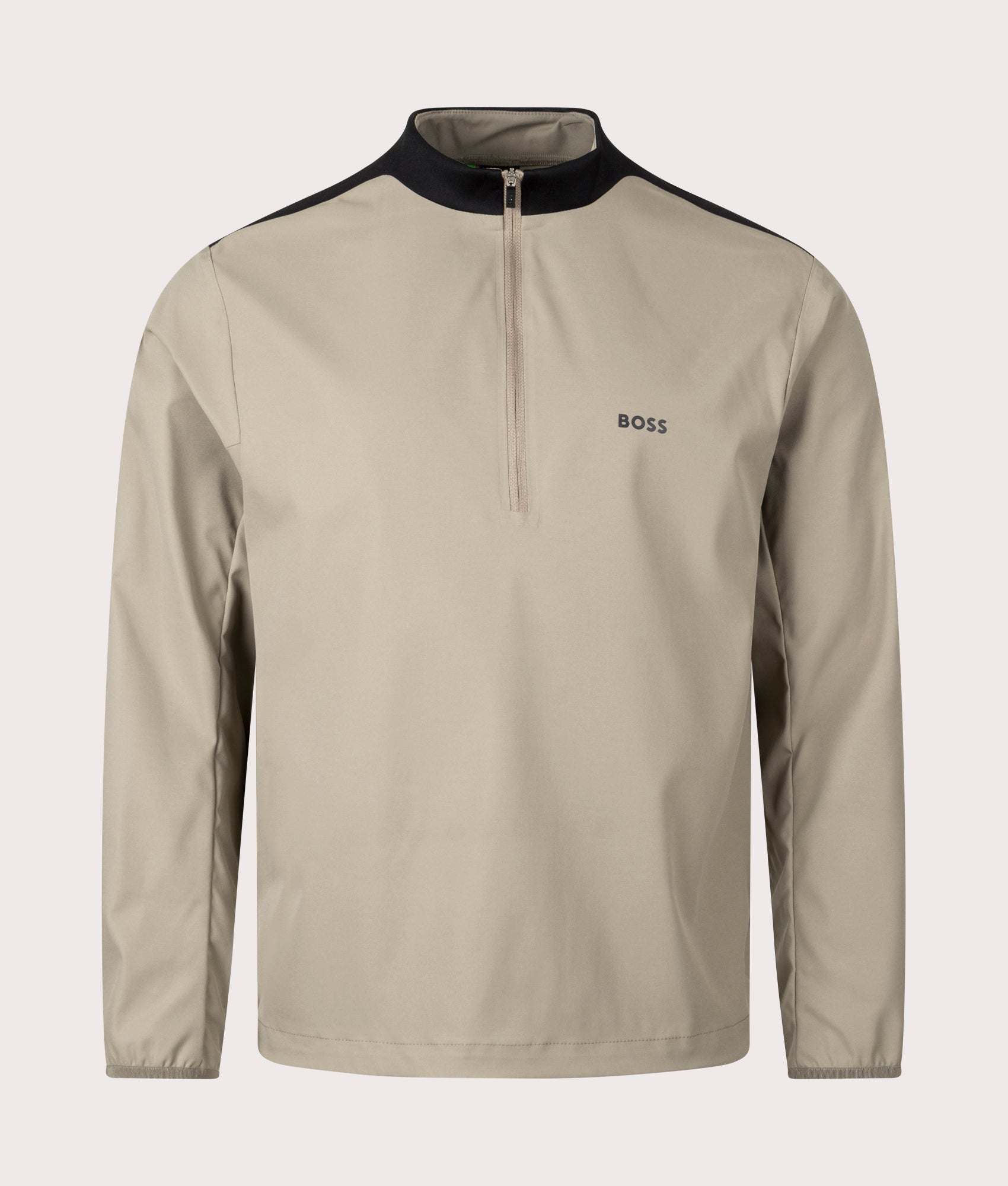 BOSS Mens Quarter Zip J Faster Athletic Pullover Smock - Colour: 334 Light/Pastel Green - Size: XL