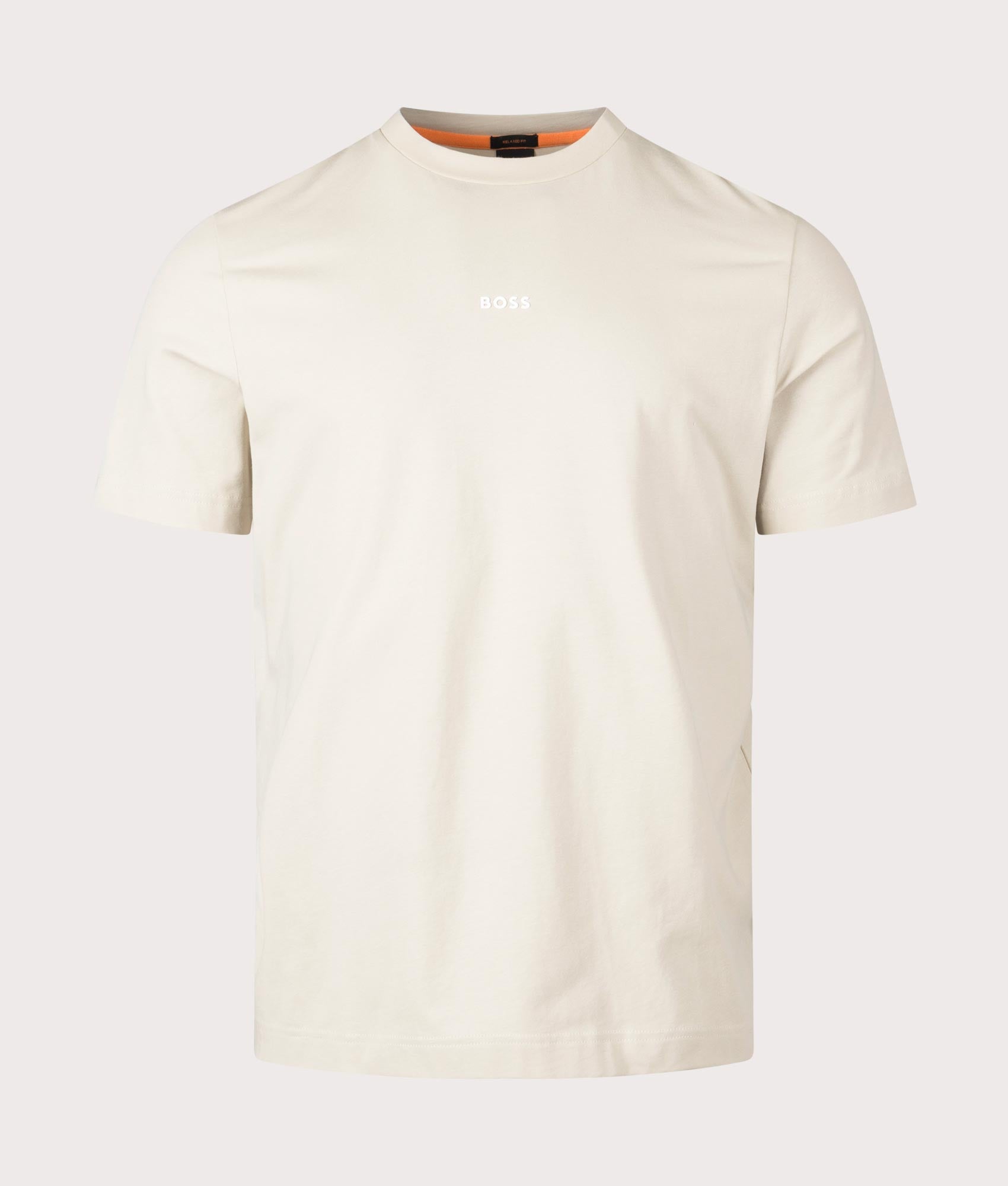 BOSS Mens Relaxed Fit Tchup T-Shirt - Colour: 271 Light Beige - Size: XXL