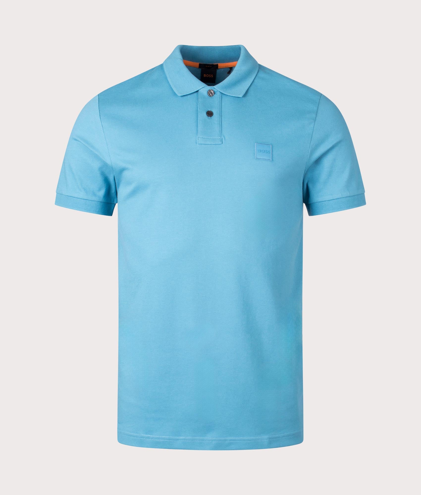 BOSS Mens Slim Fit Passenger Polo Shirt - Colour: 486 Open Blue - Size: XXL