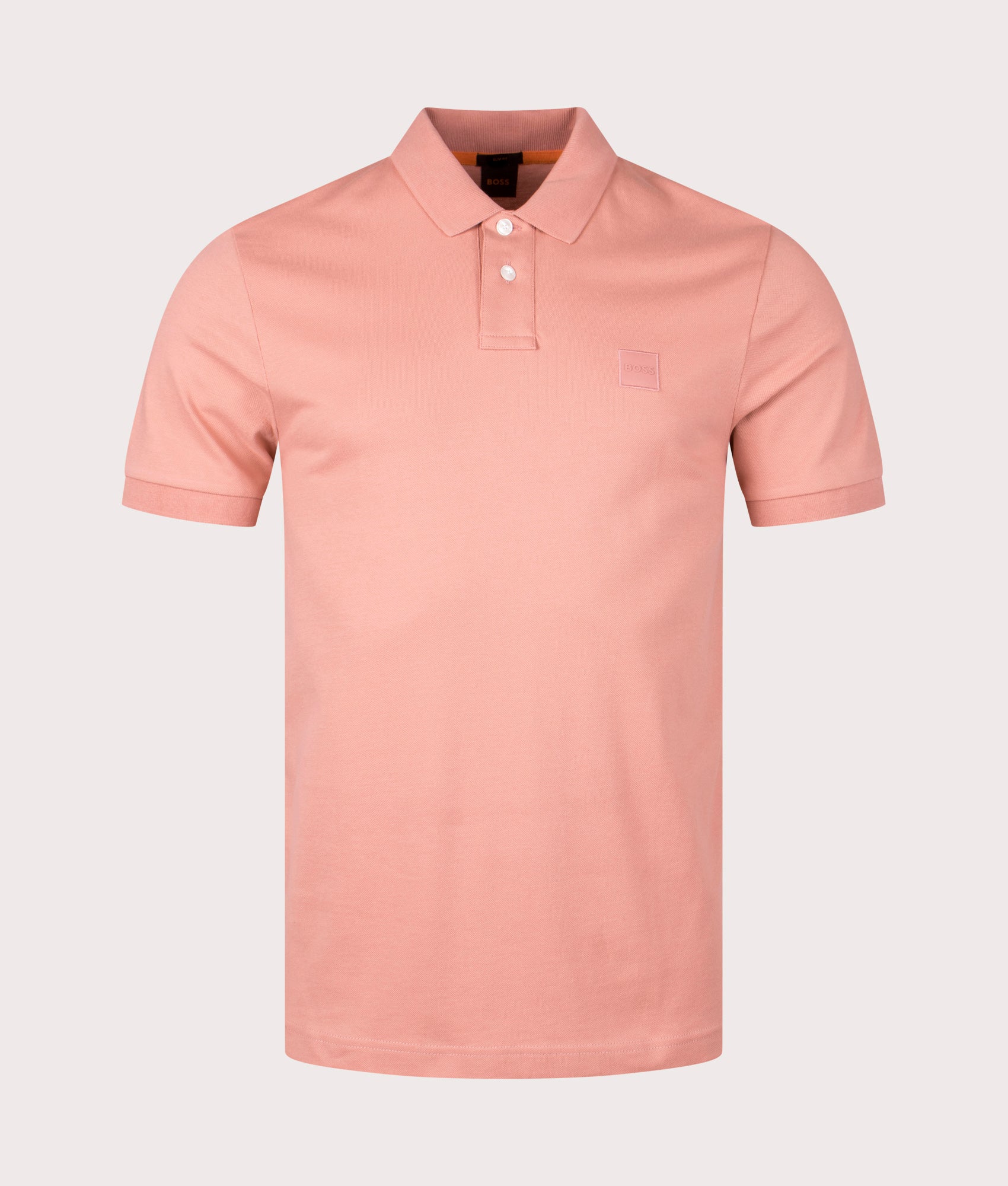 BOSS Mens Slim Fit Passenger Polo Shirt - Colour: 695 Open Pink - Size: Large