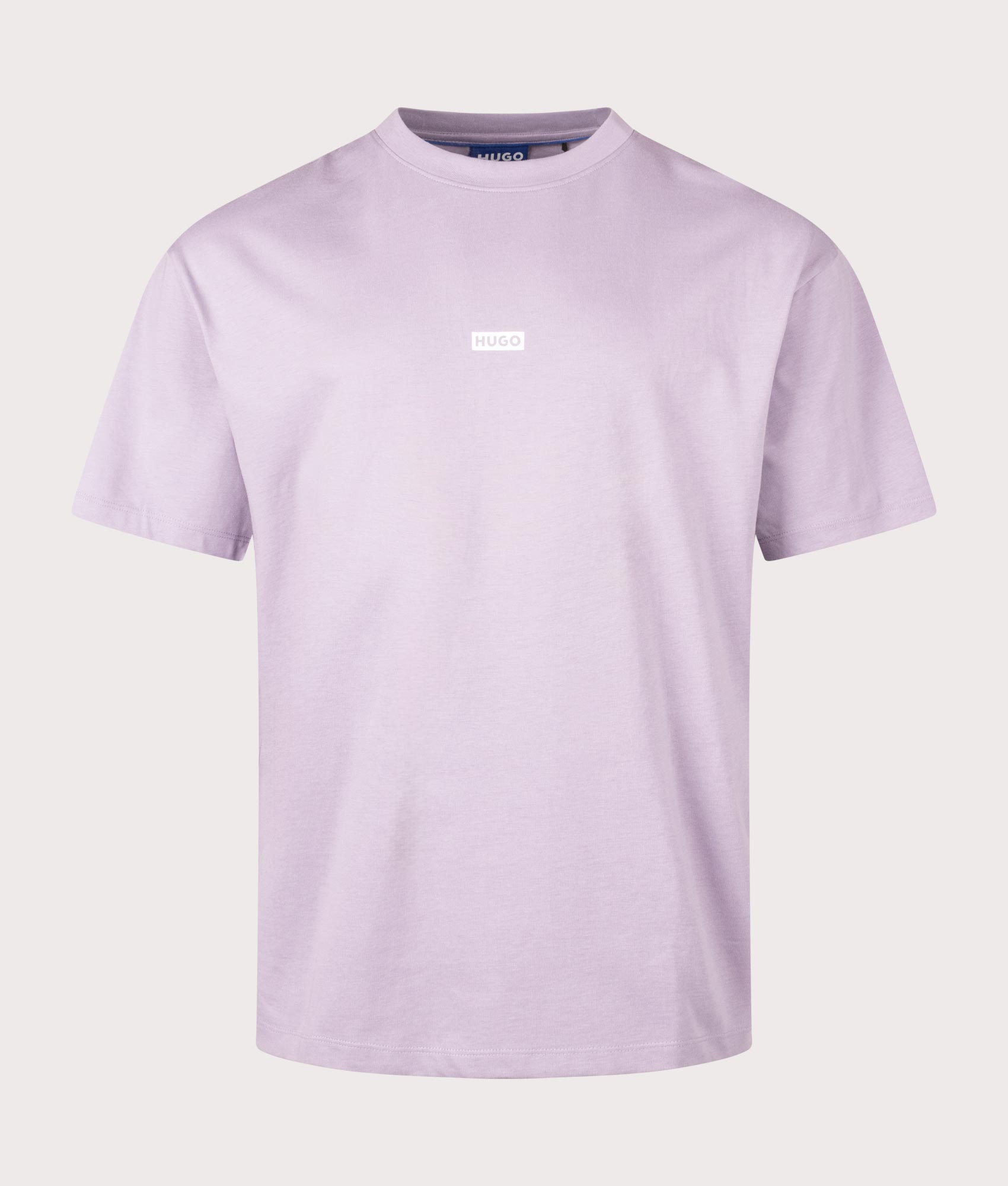 HUGO Mens Relaxed Fit Nalono T-Shirt - Colour: 541 Open Purple - Size: Medium