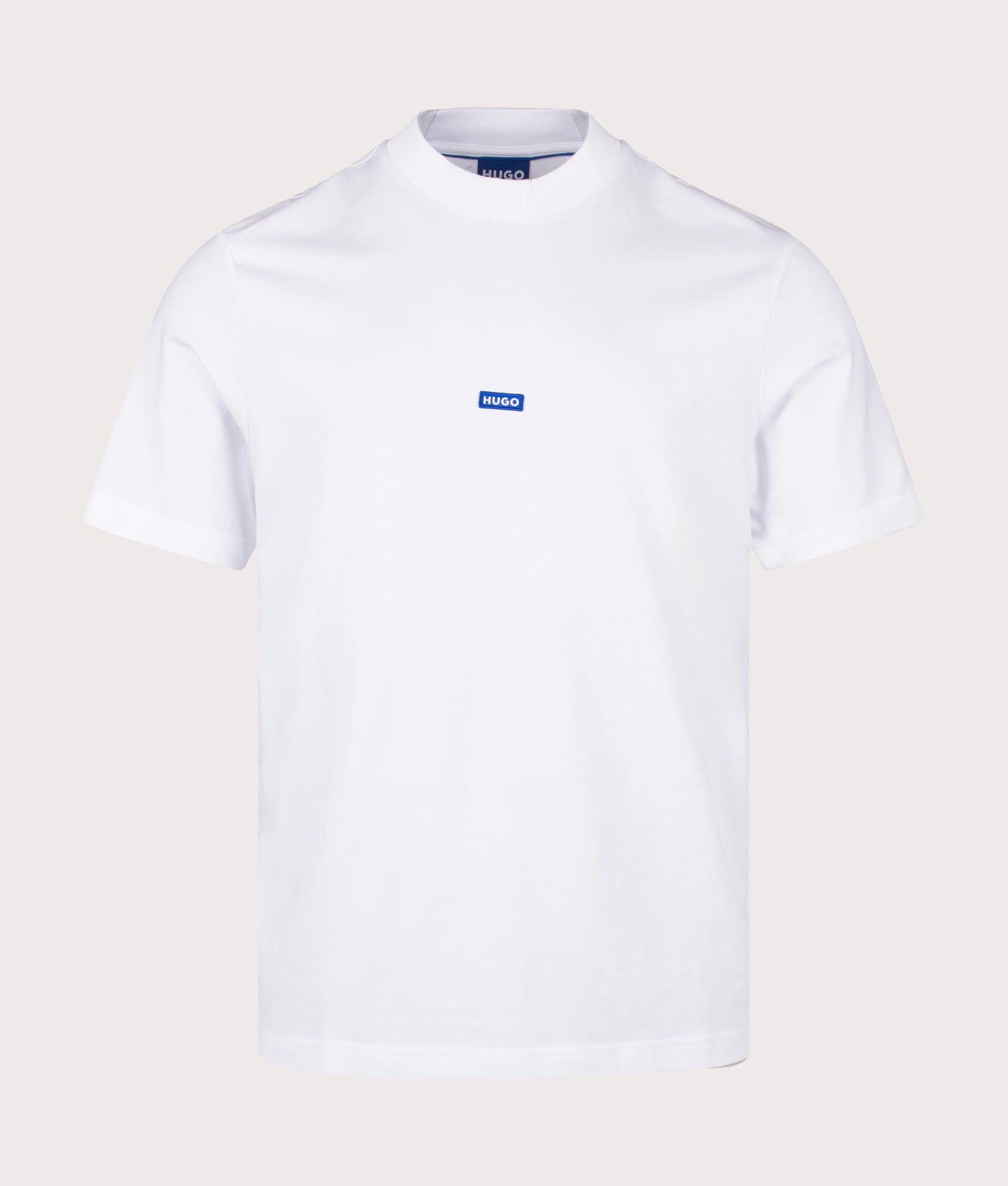 HUGO Mens Nieros T-Shirt - Colour: 100 White - Size: Medium