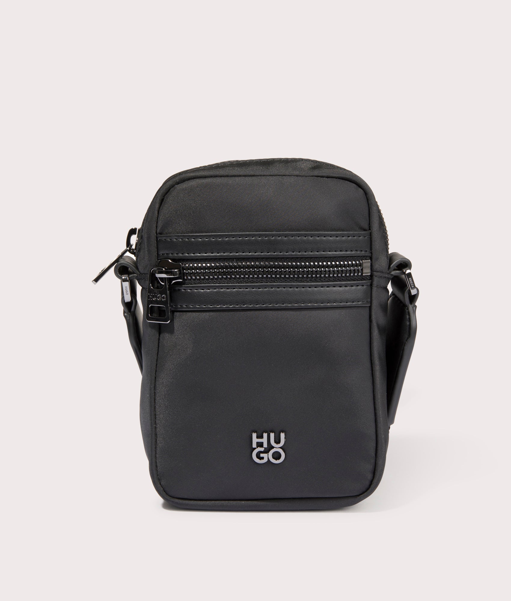 HUGO Mens Elliott N Rep mini Bag - Colour: 001 Black - Size: One Size