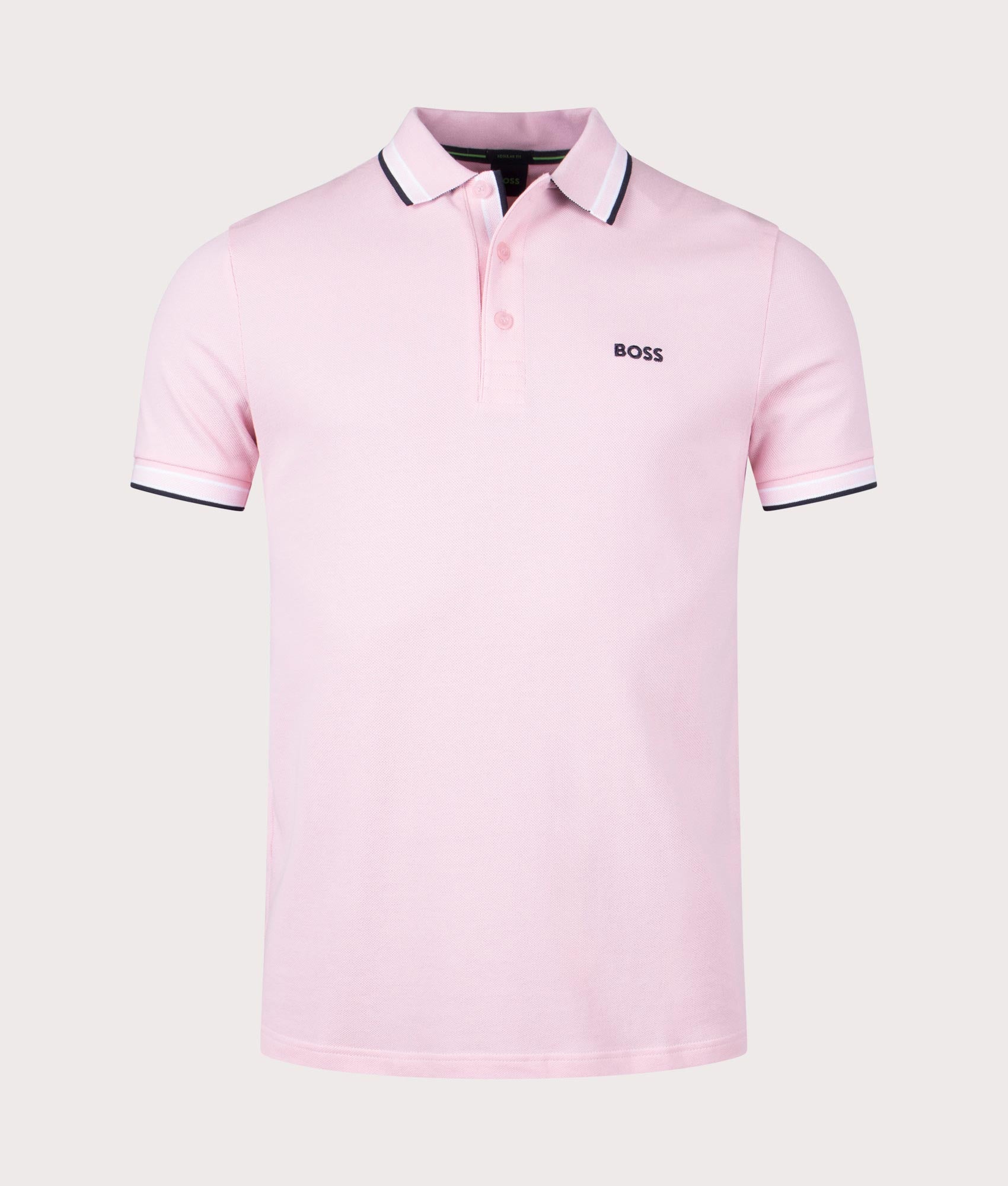 BOSS Mens Paddy Polo Shirt - Colour: 688 Light/Pastel Pink - Size: Large