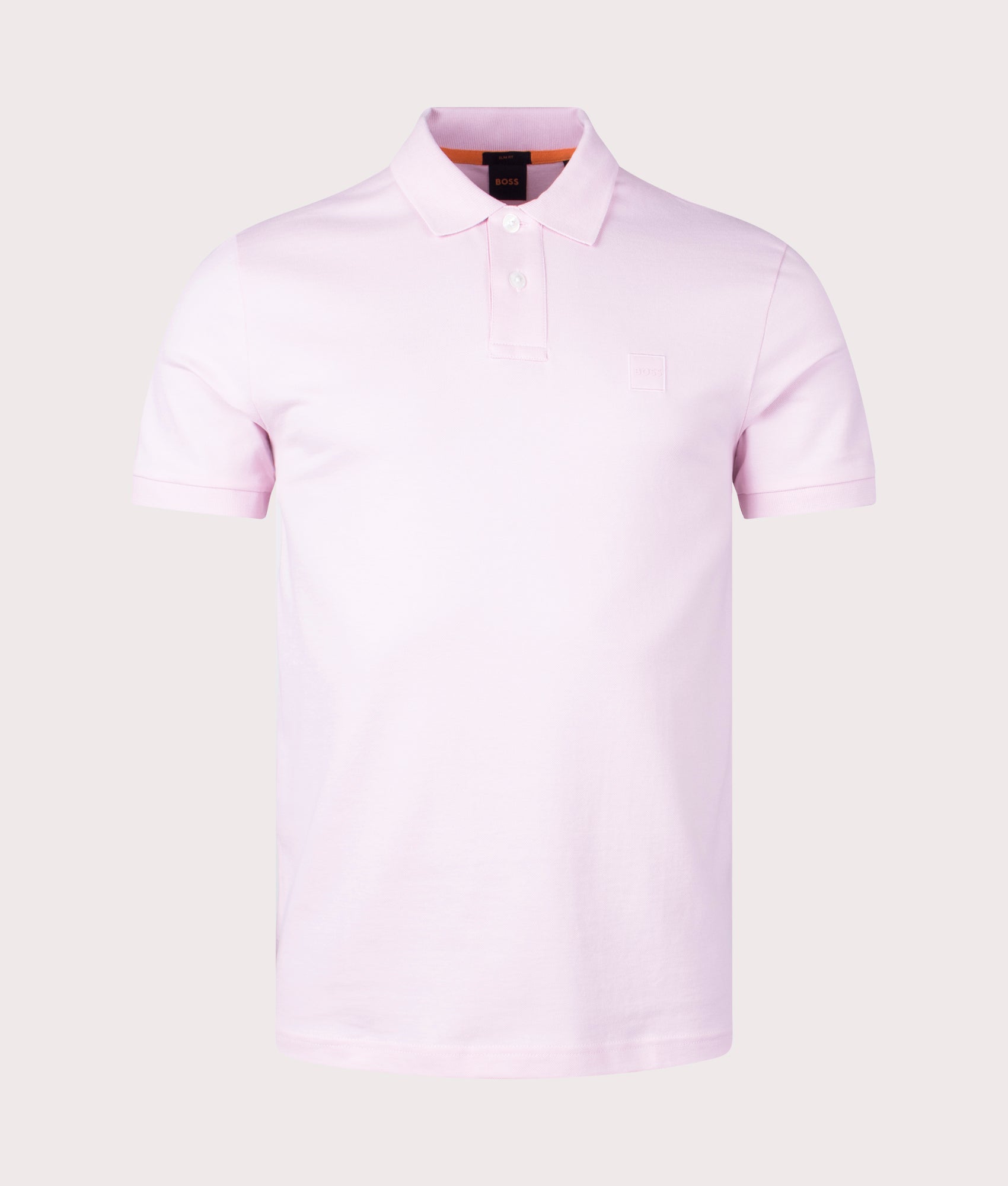 BOSS Mens Slim Fit Passenger Polo Shirt - Colour: 682 Light/Pastel Pink - Size: XXL