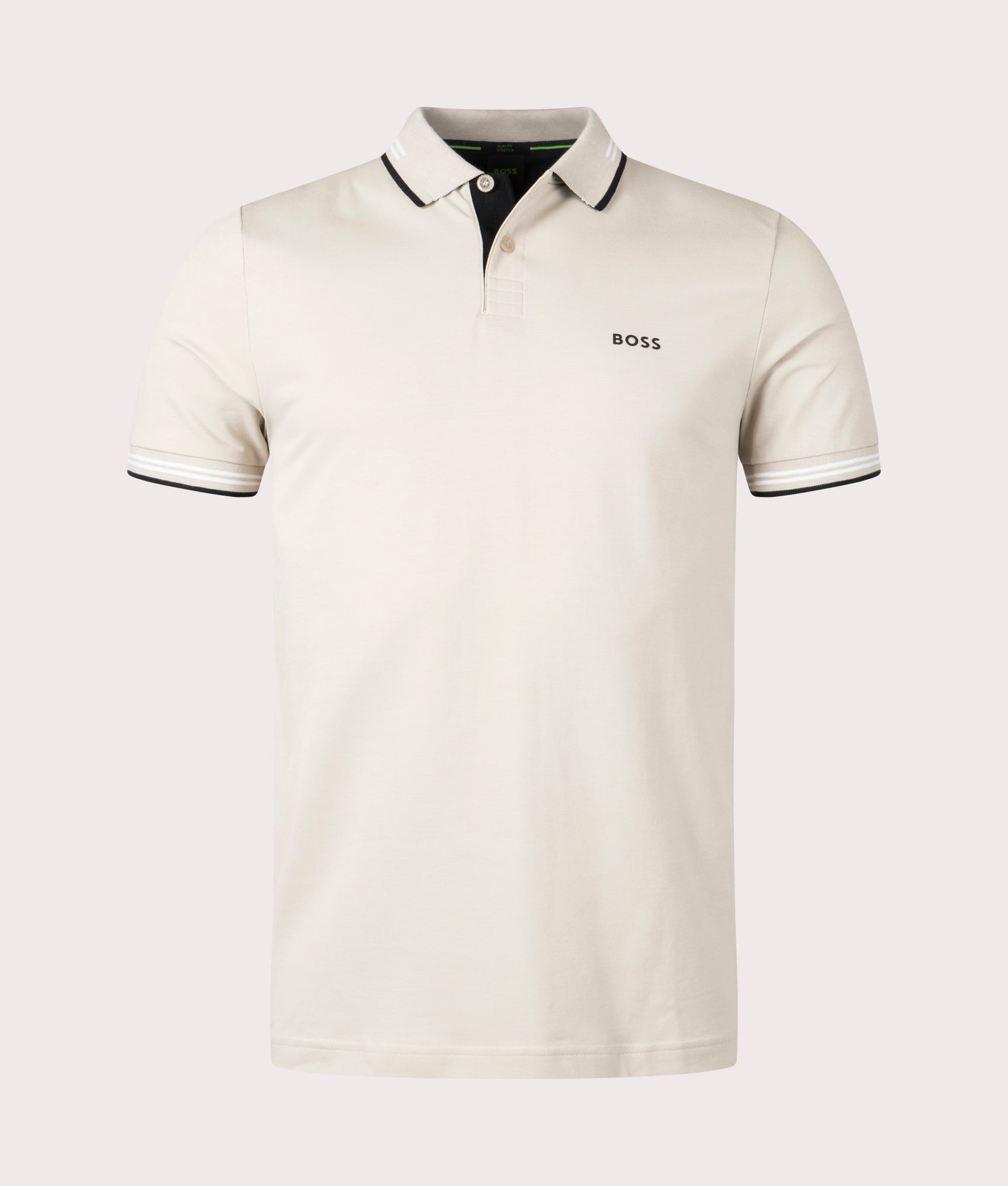 BOSS Mens Slim Fit Paul Polo Shirt - Colour: 271 Light Beige - Size: XXL