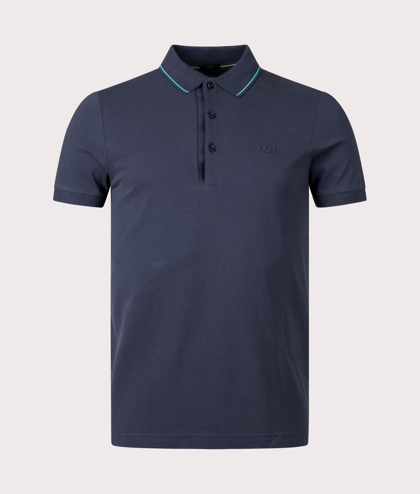 BOSS Mens Slim Fit Paule 4 Polo Shirt - Colour: 403 Dark Blue - Size: XXL