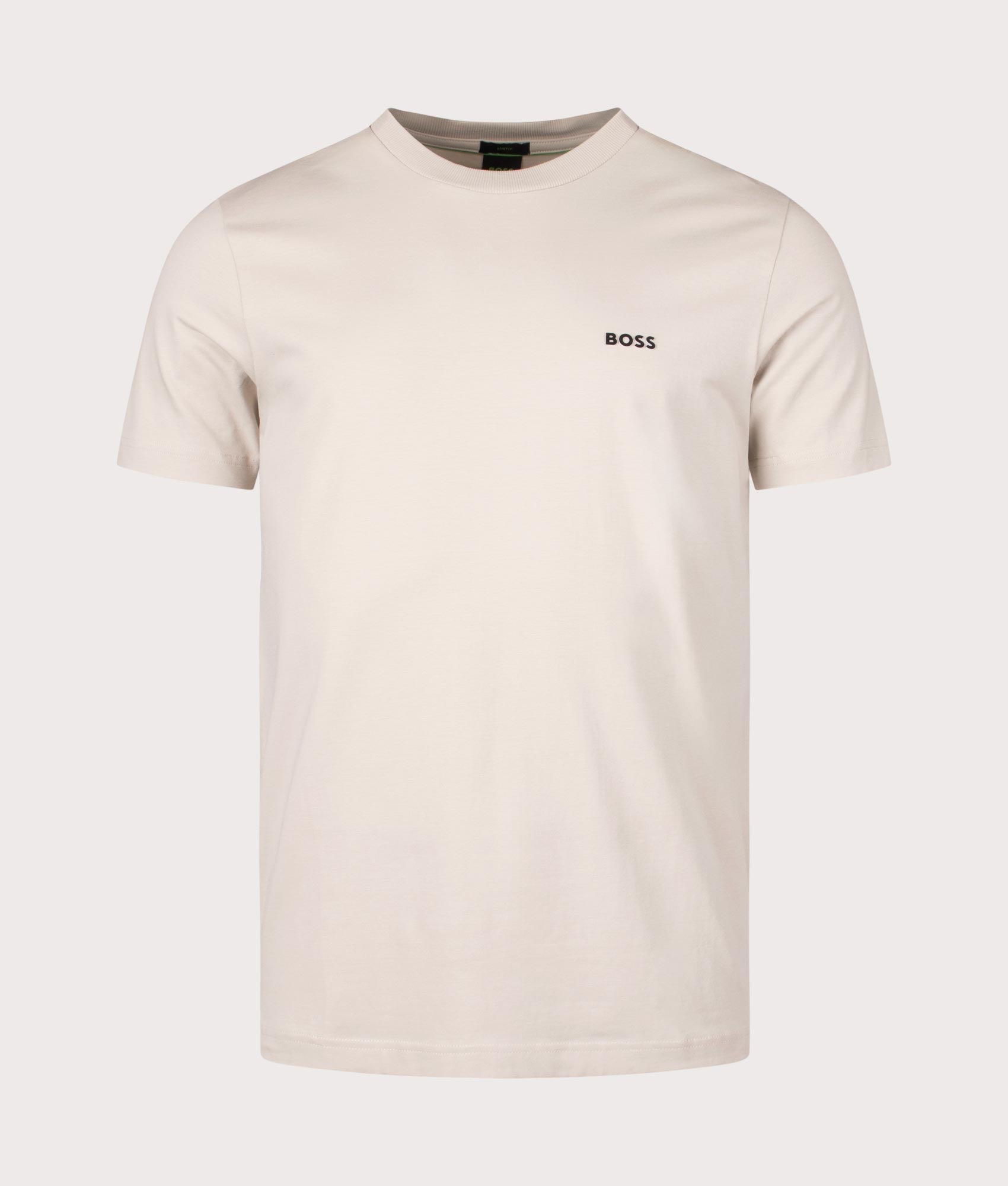 BOSS Mens Tee T-Shirt - Colour: 271 Light Beige - Size: Large