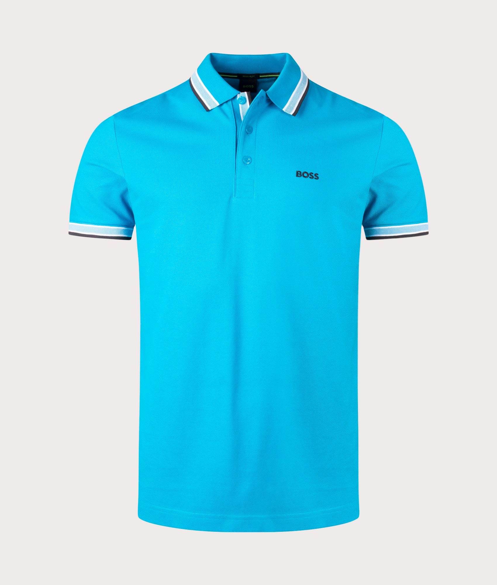 BOSS Mens Paddy Polo Shirt - Colour: 442 Turquoise/Aqua - Size: Large
